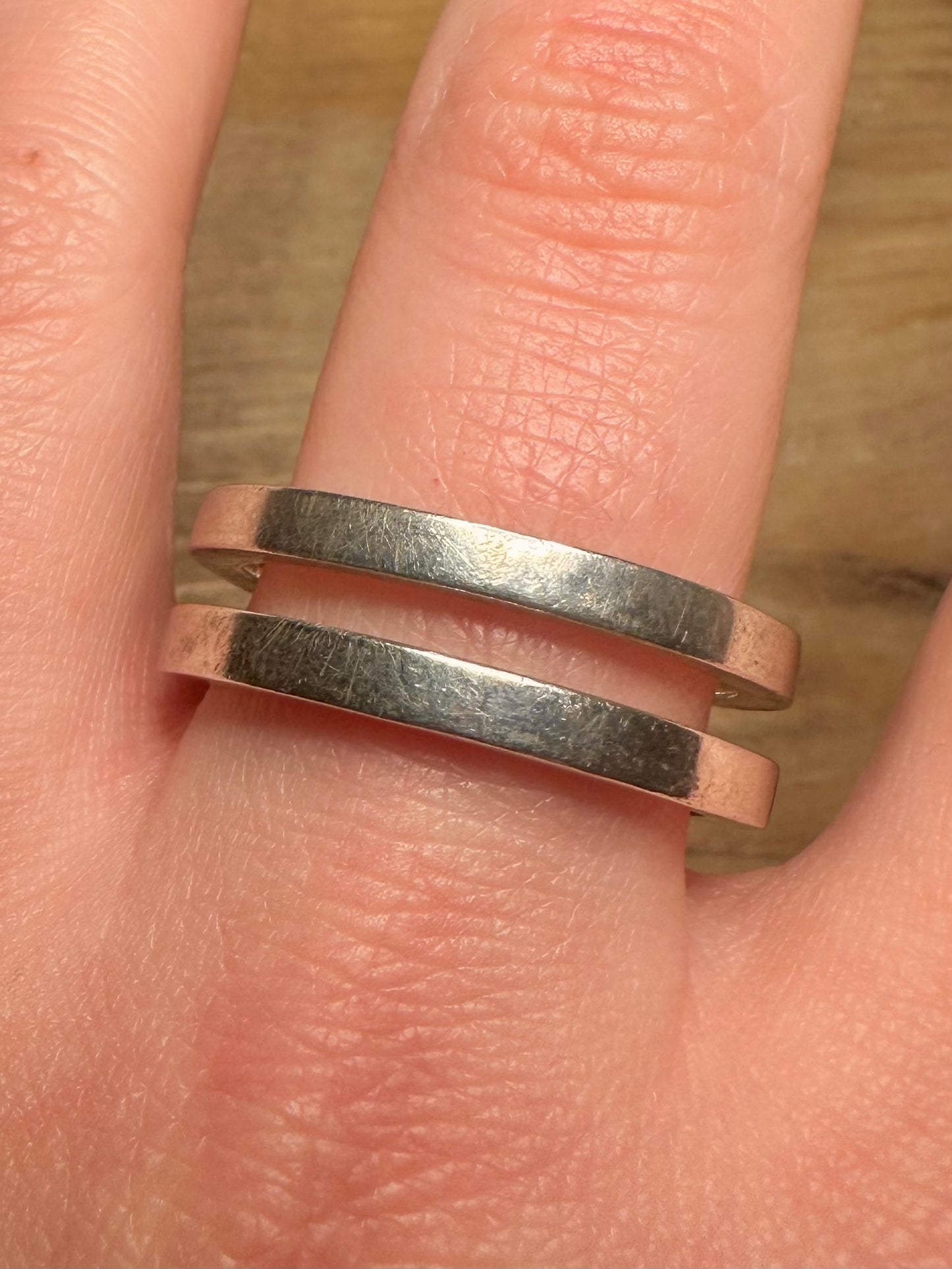Modernist Chunky Band 925 Silver Size Z+3 Ring