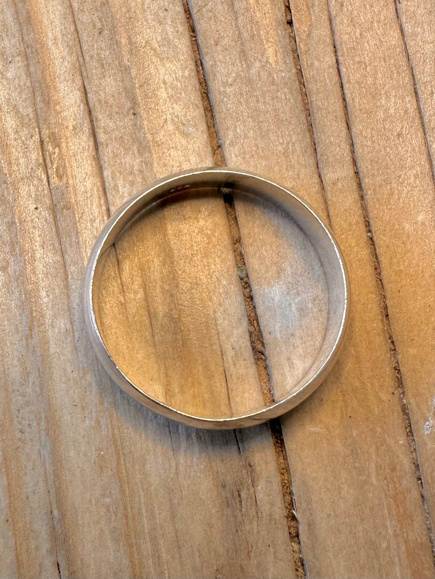 Vintage Band 925 Silver Size Y Ring