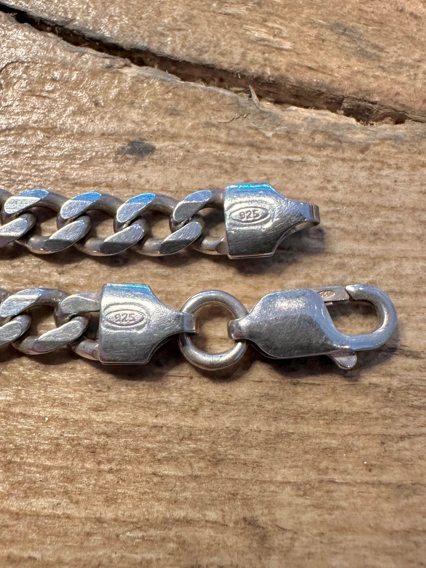 Vintage Curb Chain 925 Silver 20 inch Necklace