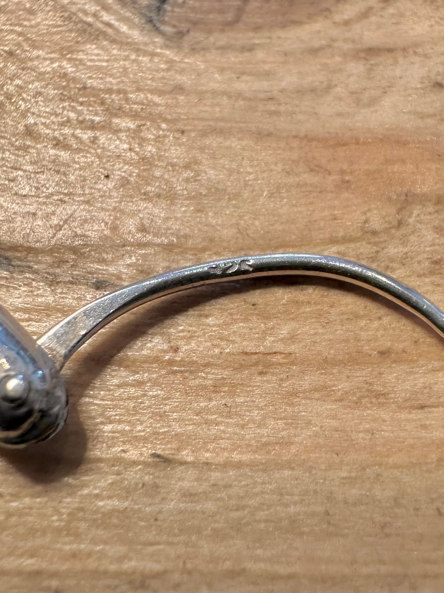 Vintage Chunky Hoops 925 Silver Earrings