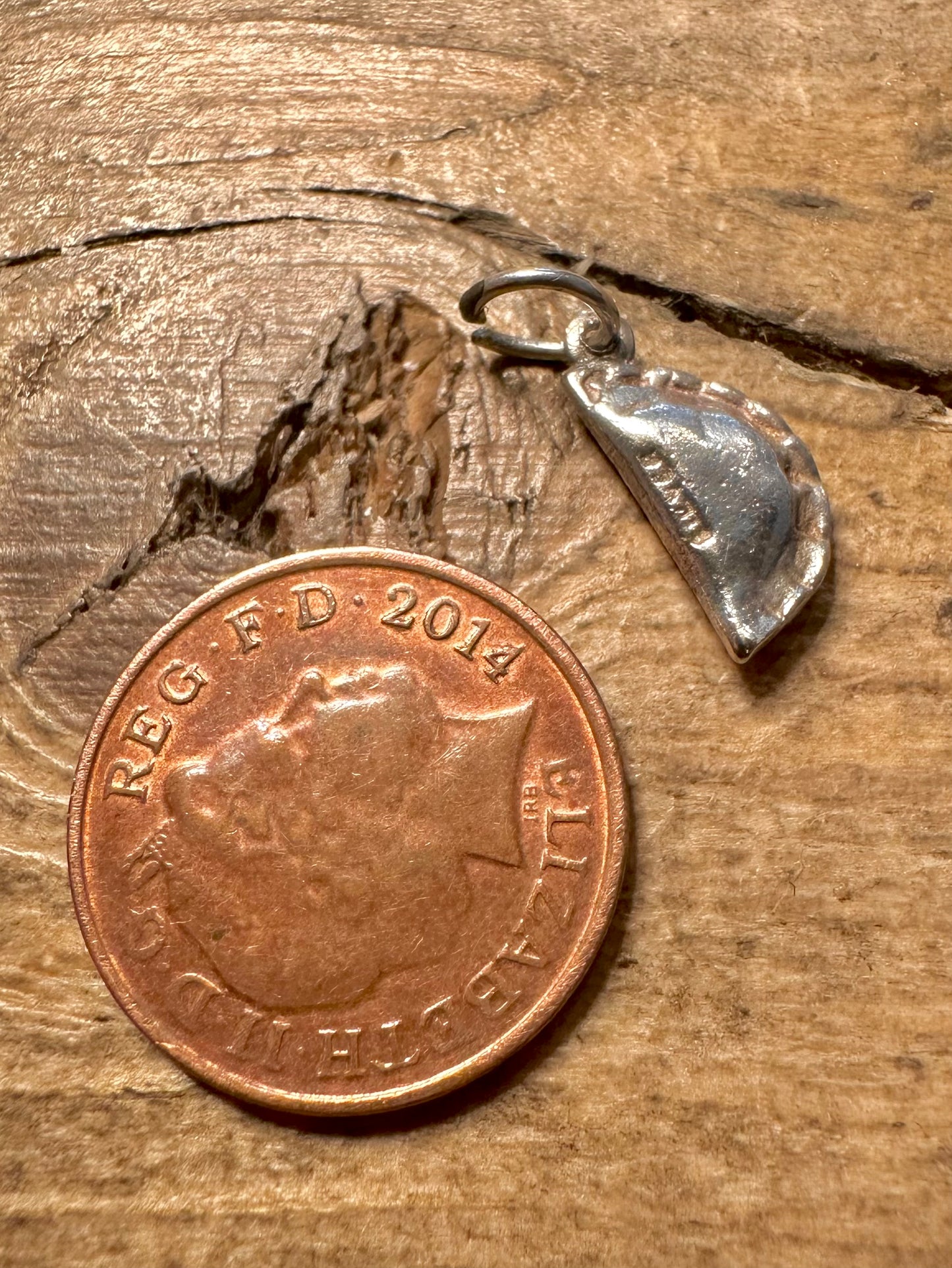 Vintage Pasty 925 Silver Charm Pendant