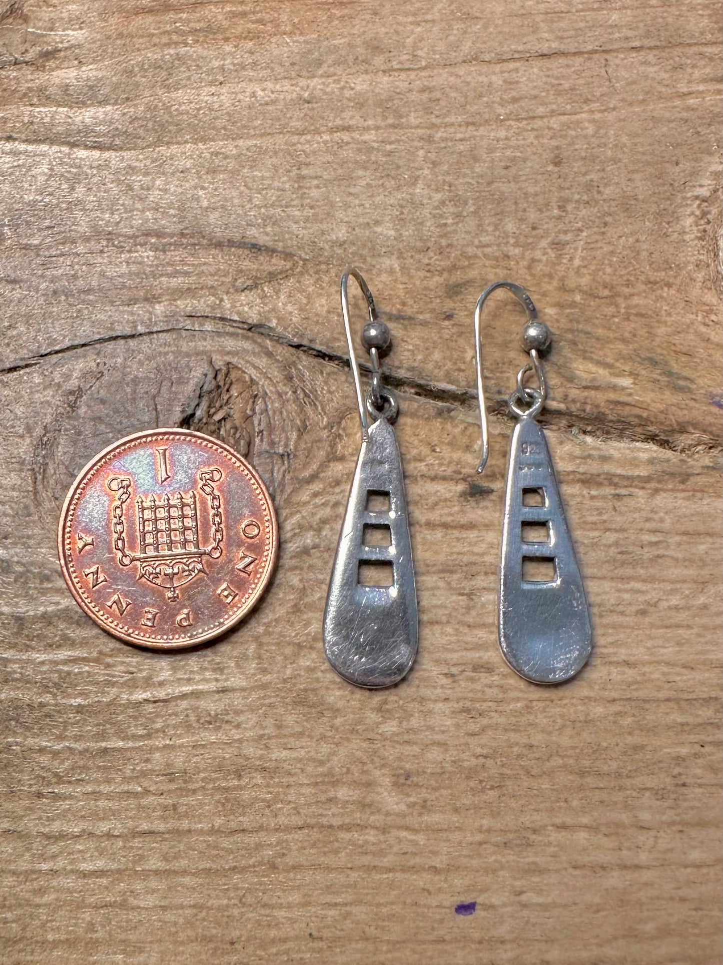 Abstract Dangle 925 Silver Earring