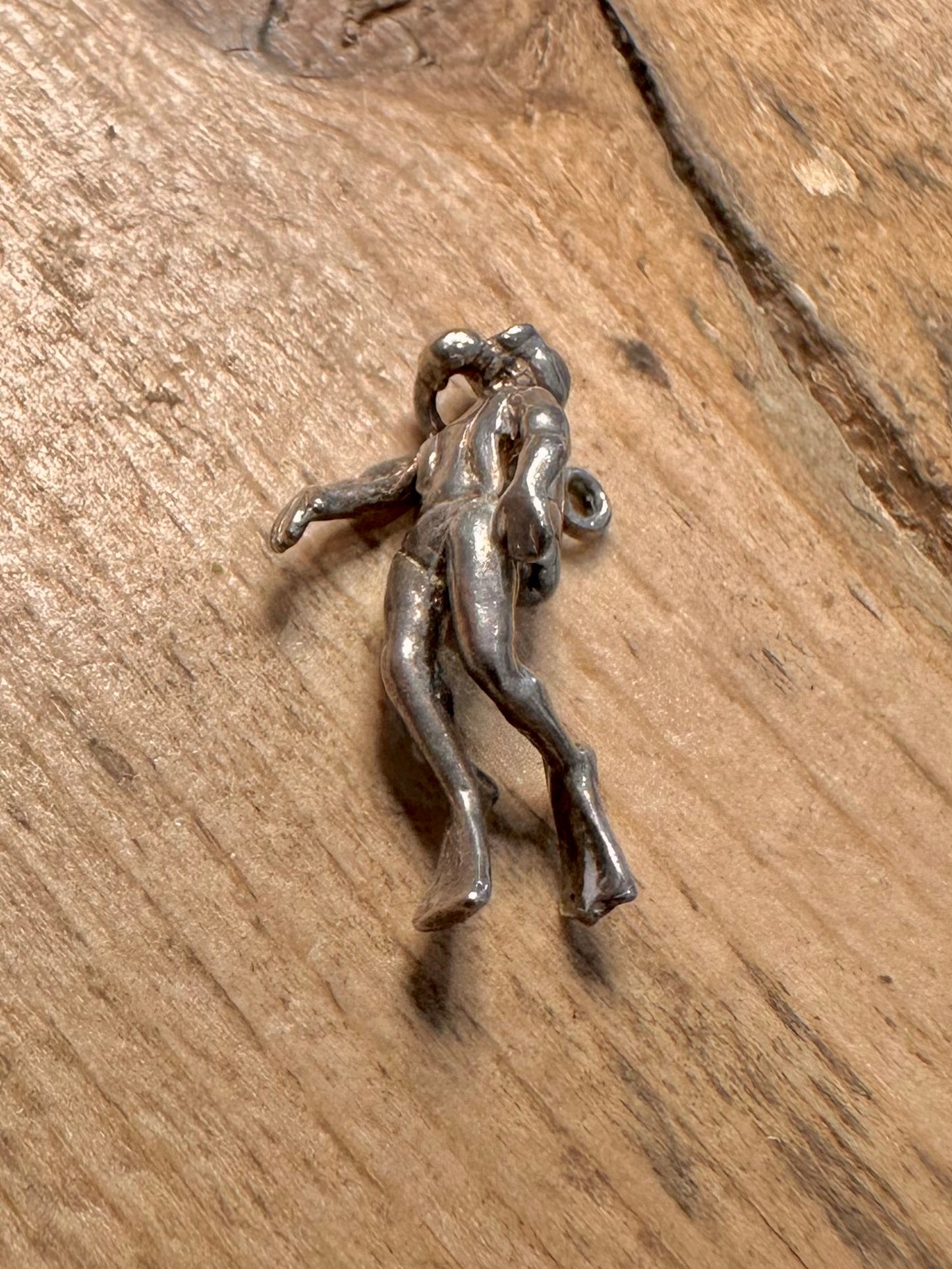 Vintage Sea Diver 925 Silver Pendant