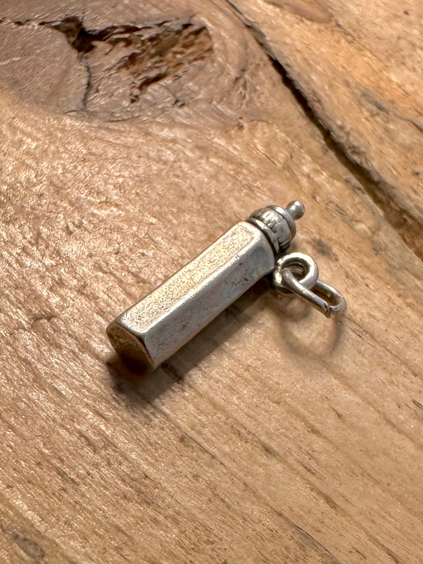 Vintage Baby Bottle 925 Silver Charm Pendant