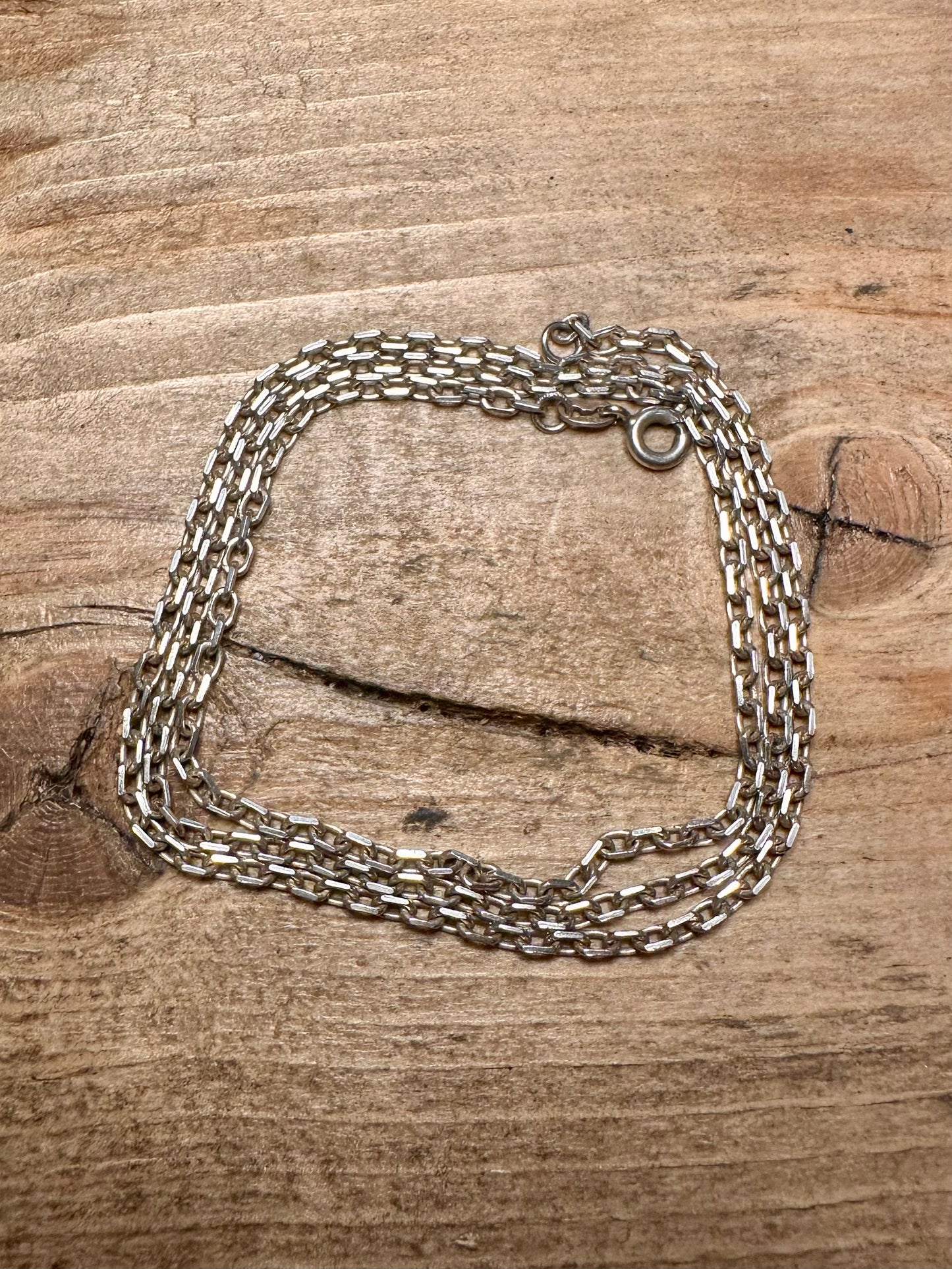 Vintage Cable Chain 925 Silver 19.5 inch Necklace