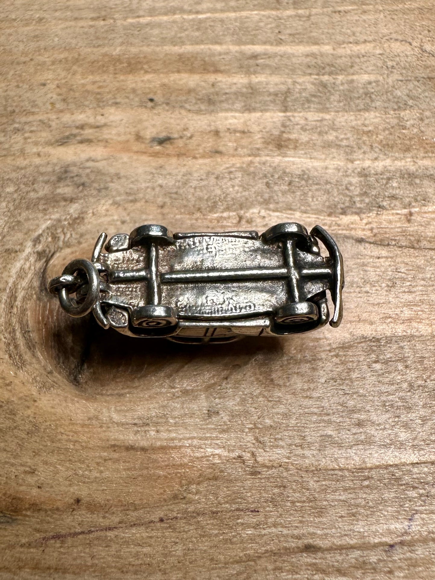 Vintage British Morris Minor Articulated 925 Silver Charm Pendant