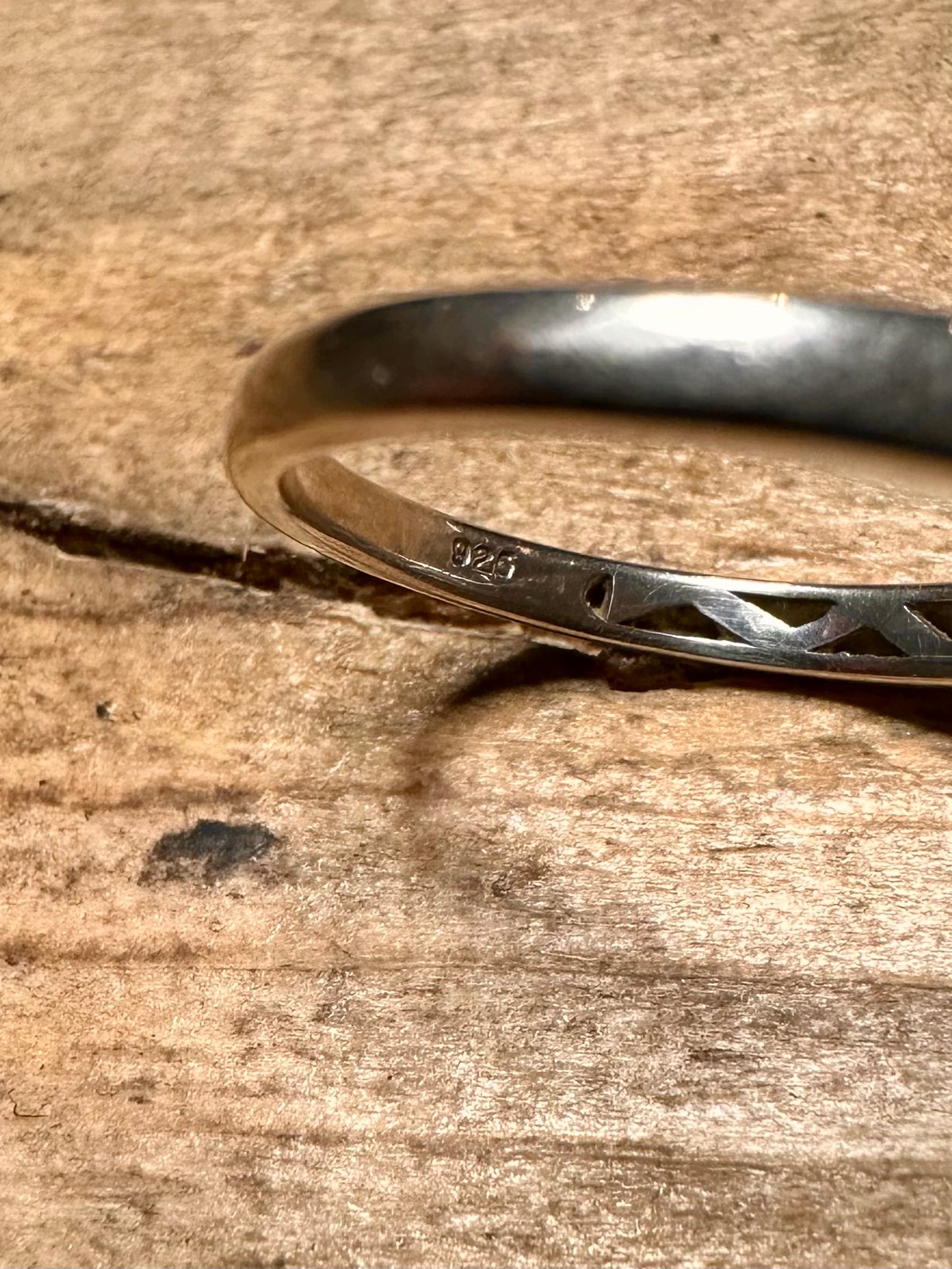 Modernist Multi Coloured Flower 925 Silver Size P Ring