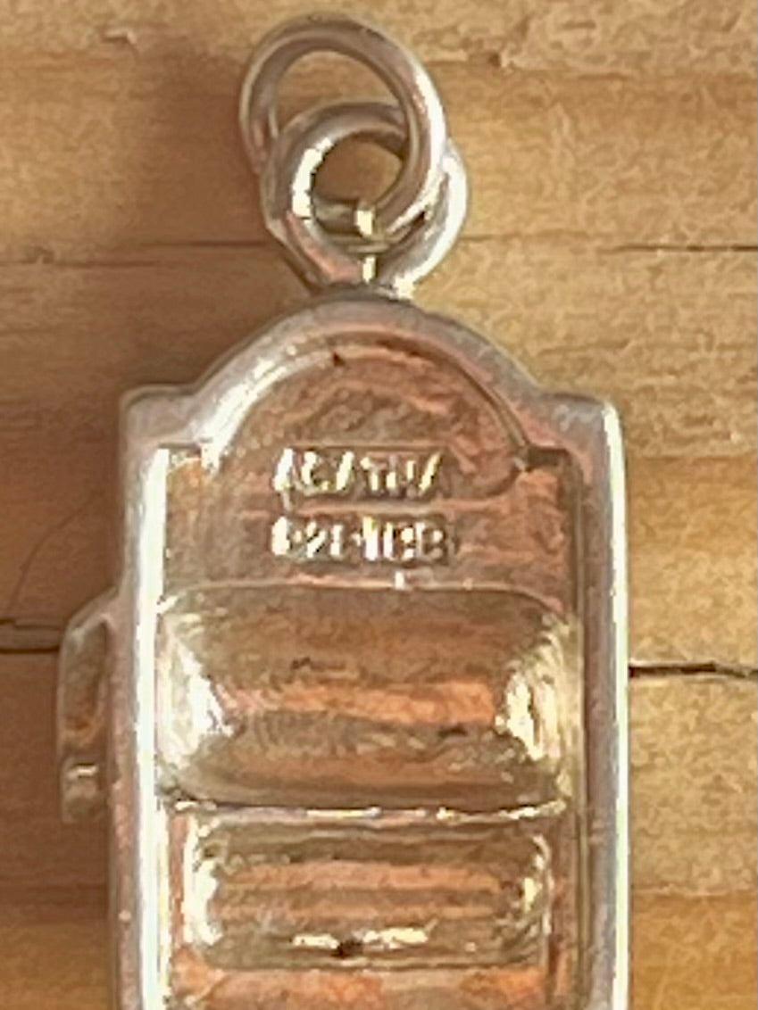 Small Casino Slot Machine GATHA 925 Sterling Silver Pendant