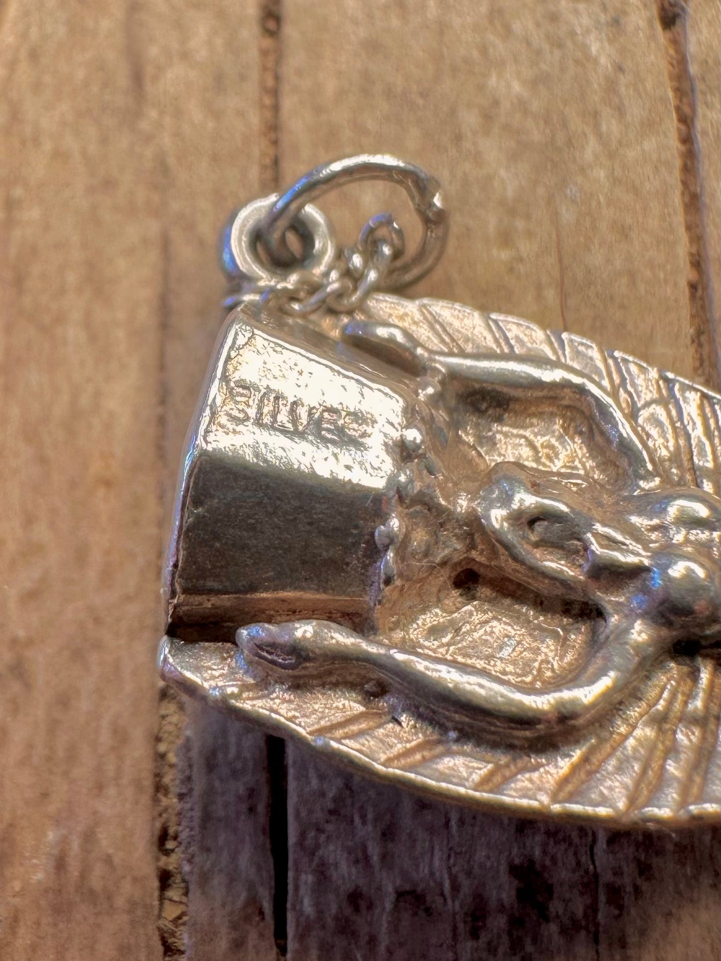 Vintage World Cup Trophy 925 Sterling Silver Charm Pendant