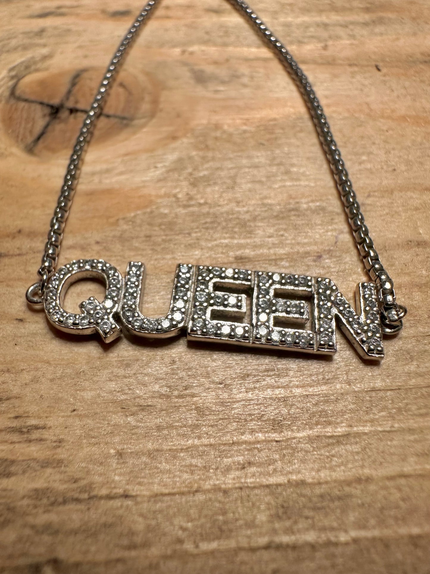 Modern CZ Queen 925 Silver 6.5 inch Bracelet
