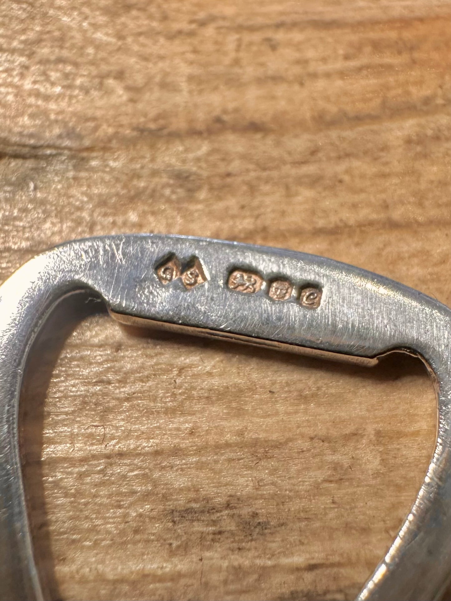 Vintage 1977 Bottle Opener Maker QS London 925 Silver Pendant