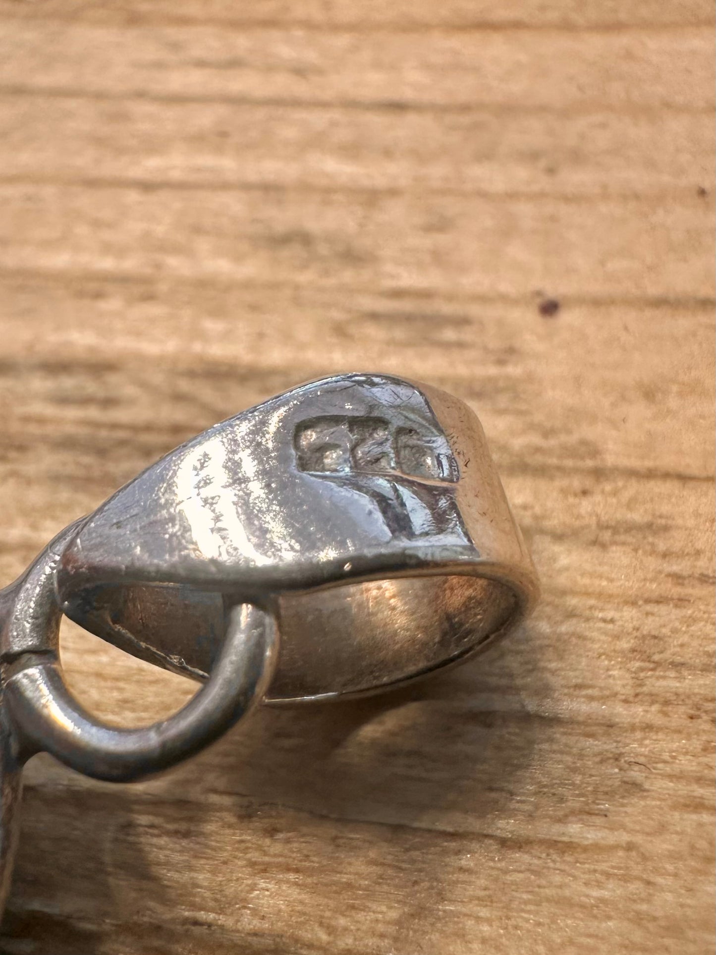 Vintage Tigers Eye Oval 925 Silver Pendant