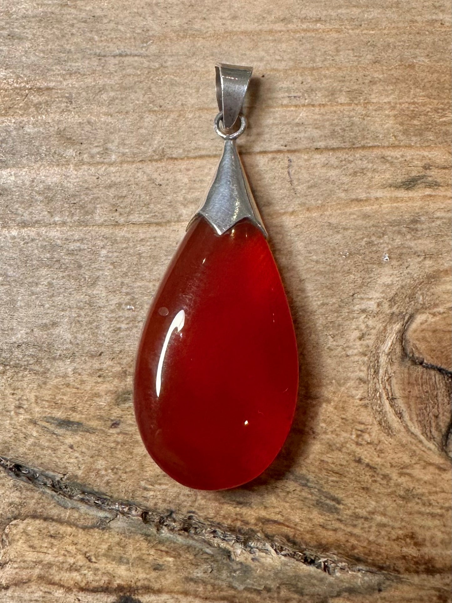 Vintage Banded Agate 925 Silver Pendant
