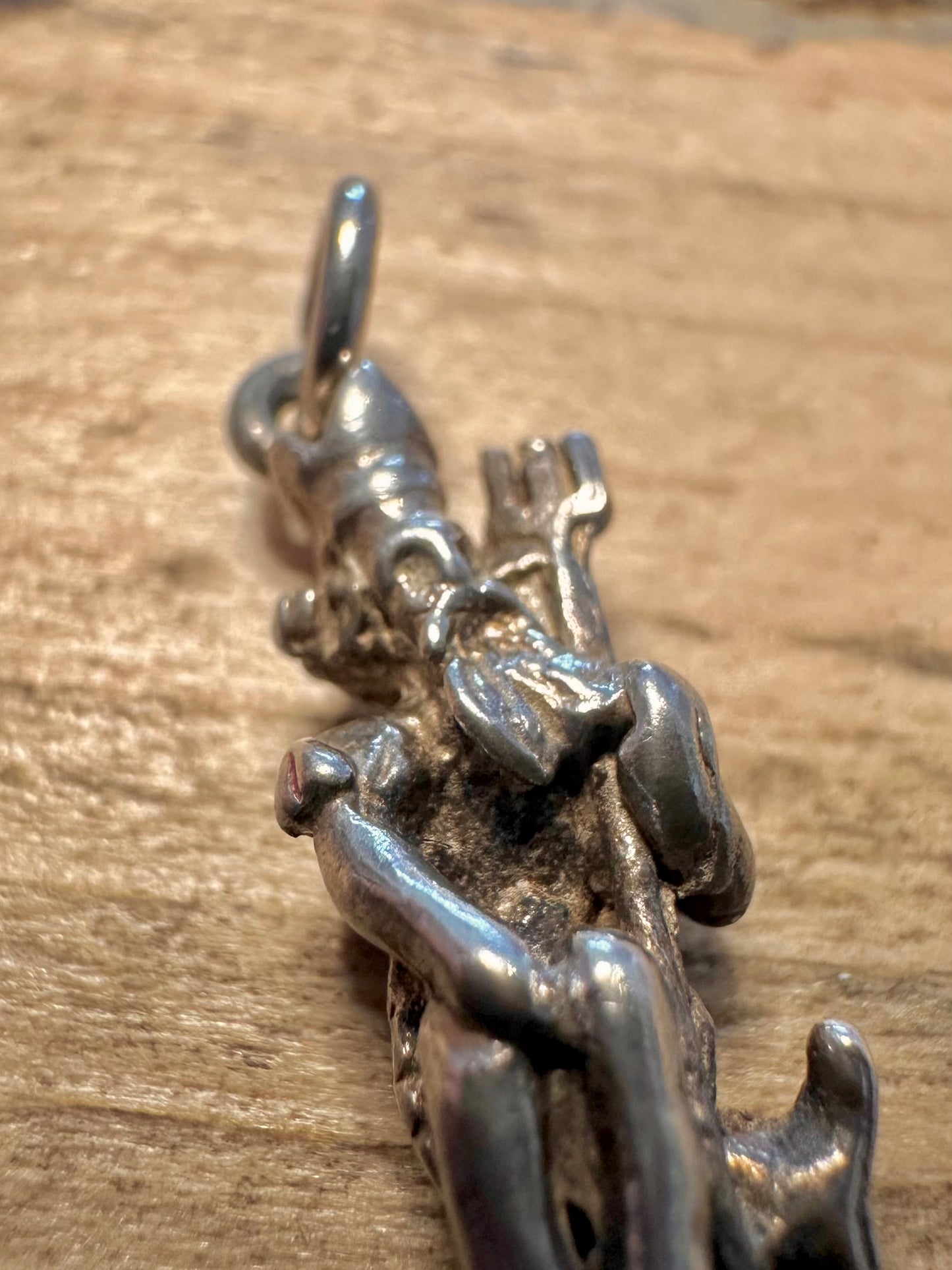 Vintage Poseidon 925 Silver Charm Pendant