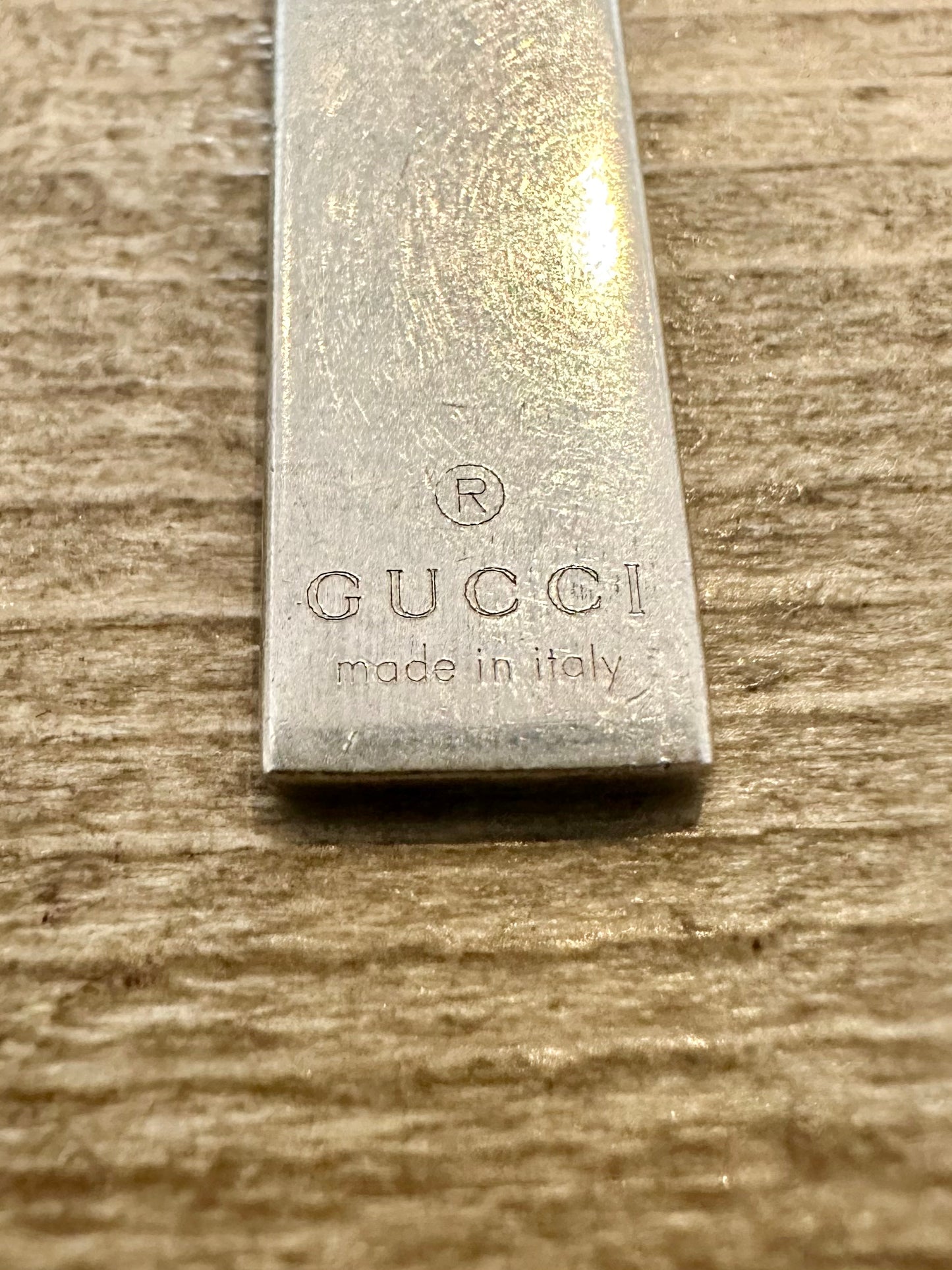 Vintage Gucci Made in Italy Tag 925 Silver Pendant