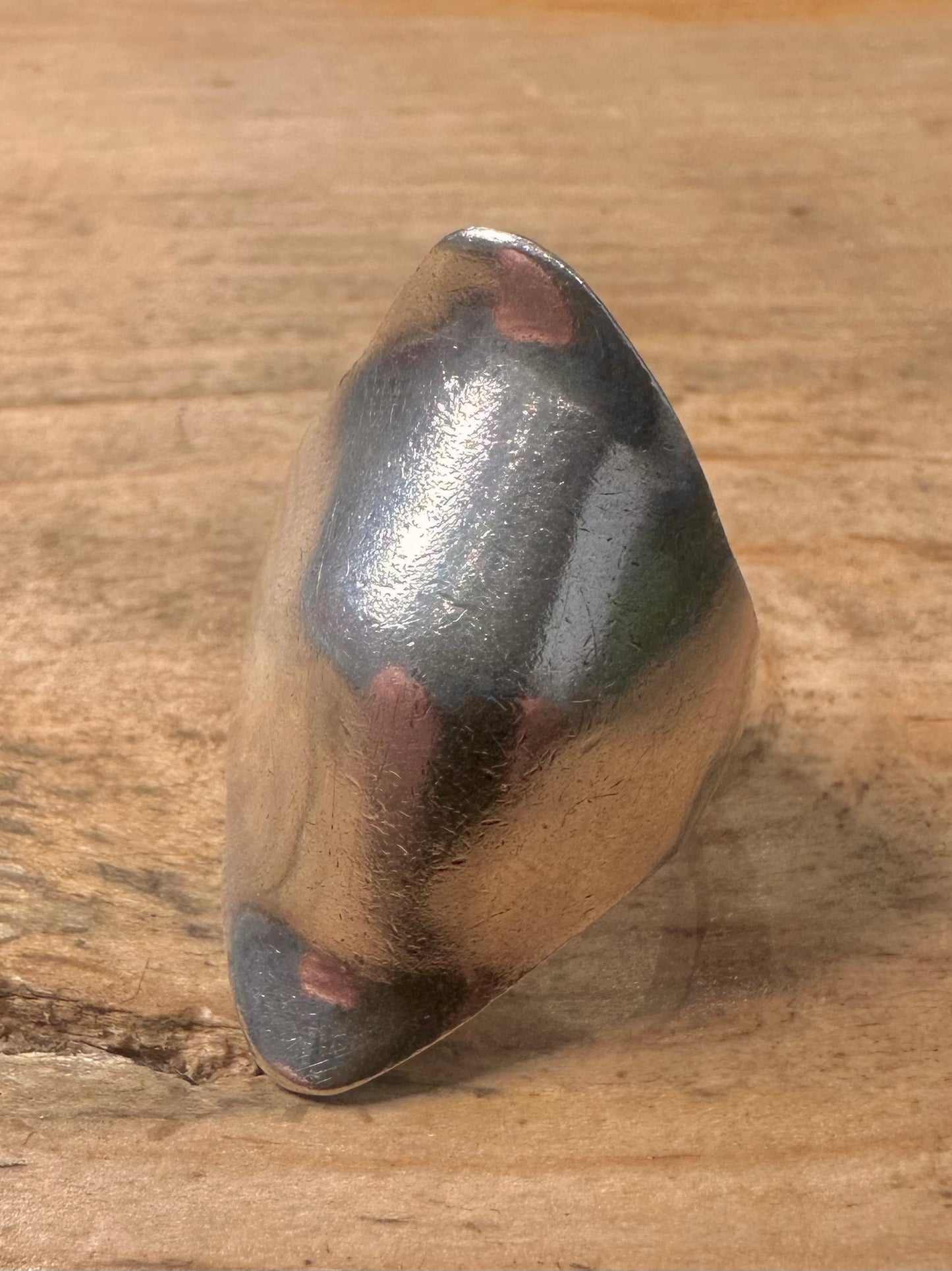 Abstract Long Curved 925 Silver Size O Ring
