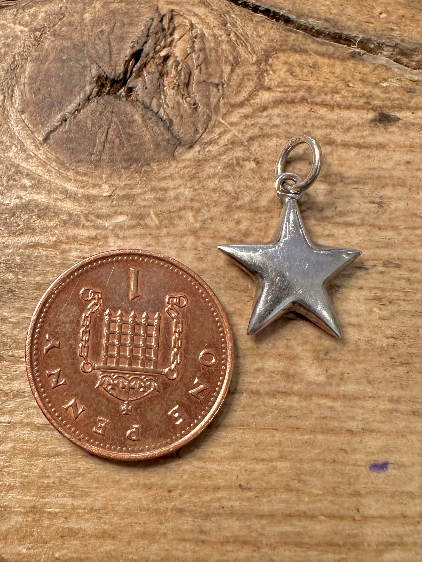 Vintage Star 925 Silver Pendant