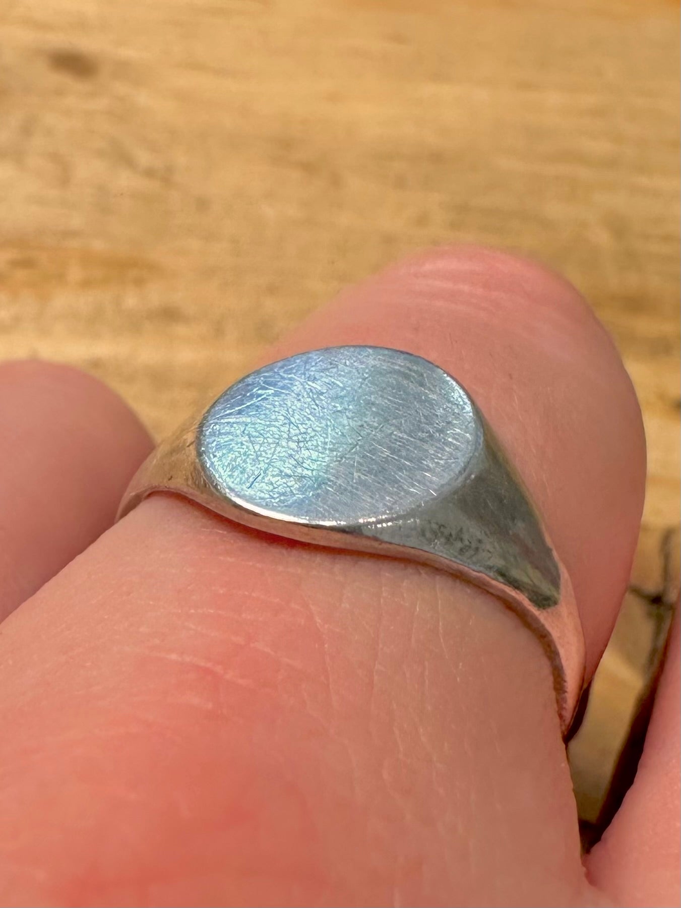 Vintage 1988 Signet 925 Silver Size U Ring
