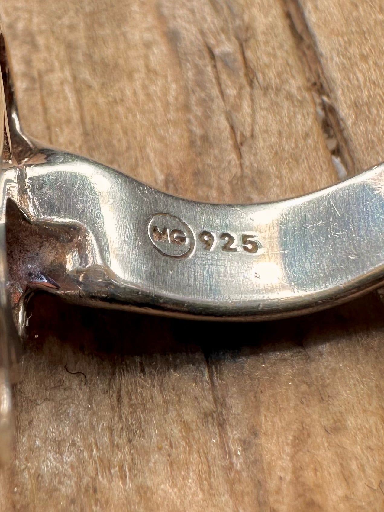 Modernistischer Kreis-Cluster-Design 925 Sterlingsilber Ring Größe S