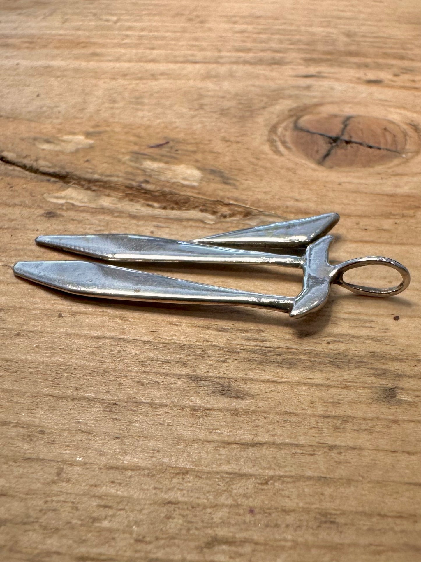Abstract Shaped 925 Silver Pendant