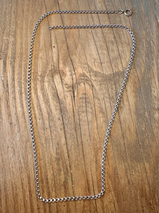 Unique Link Chain 925 Sterling Silver 20 inch Necklace