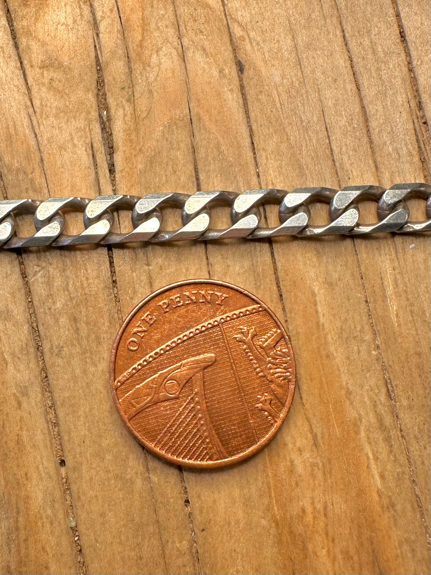 Vintage Curb Chain 925 Sterling Silver 20 inch Necklace