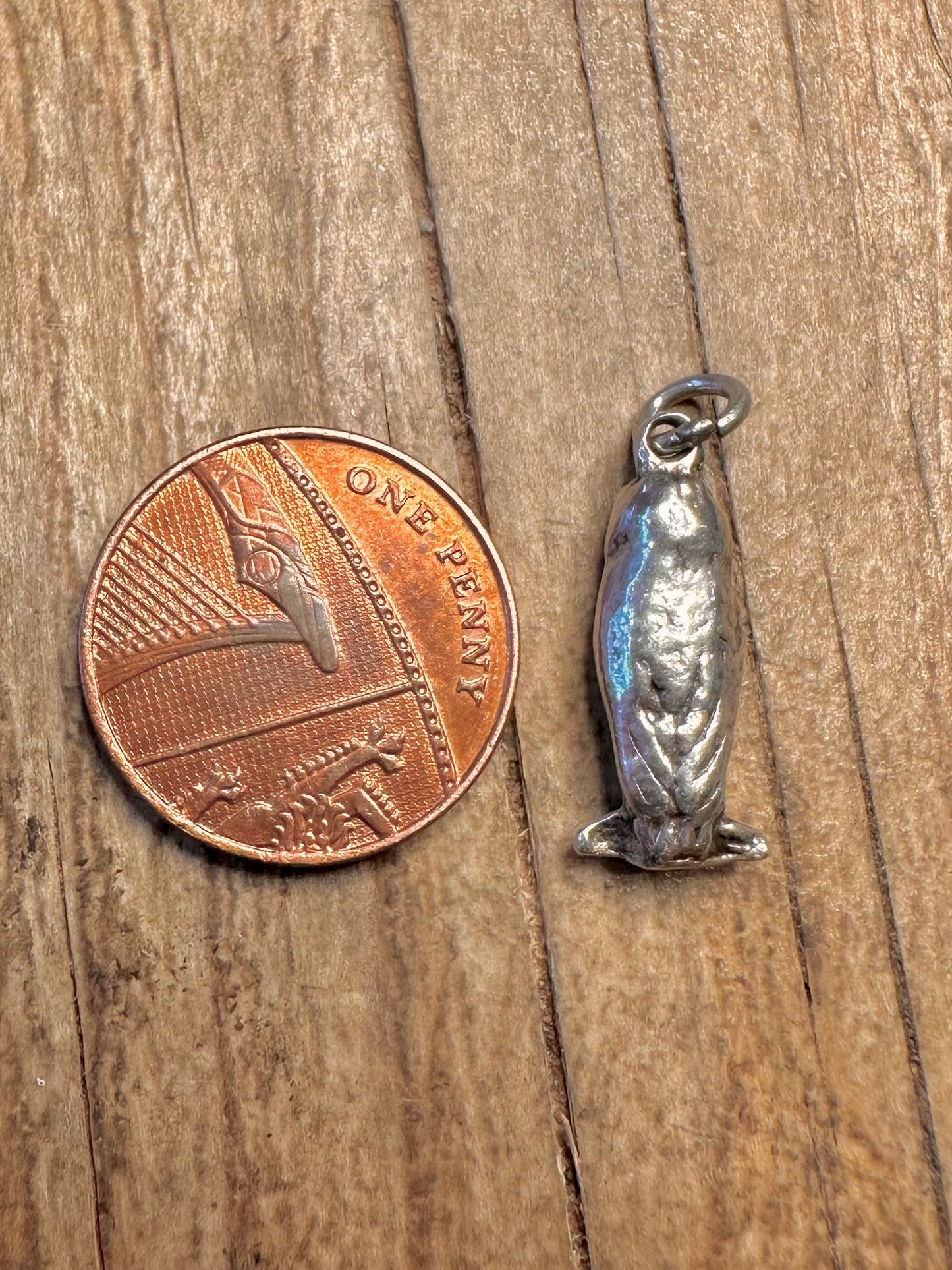 Vintage Eule 925 Sterling Silber Anhänger