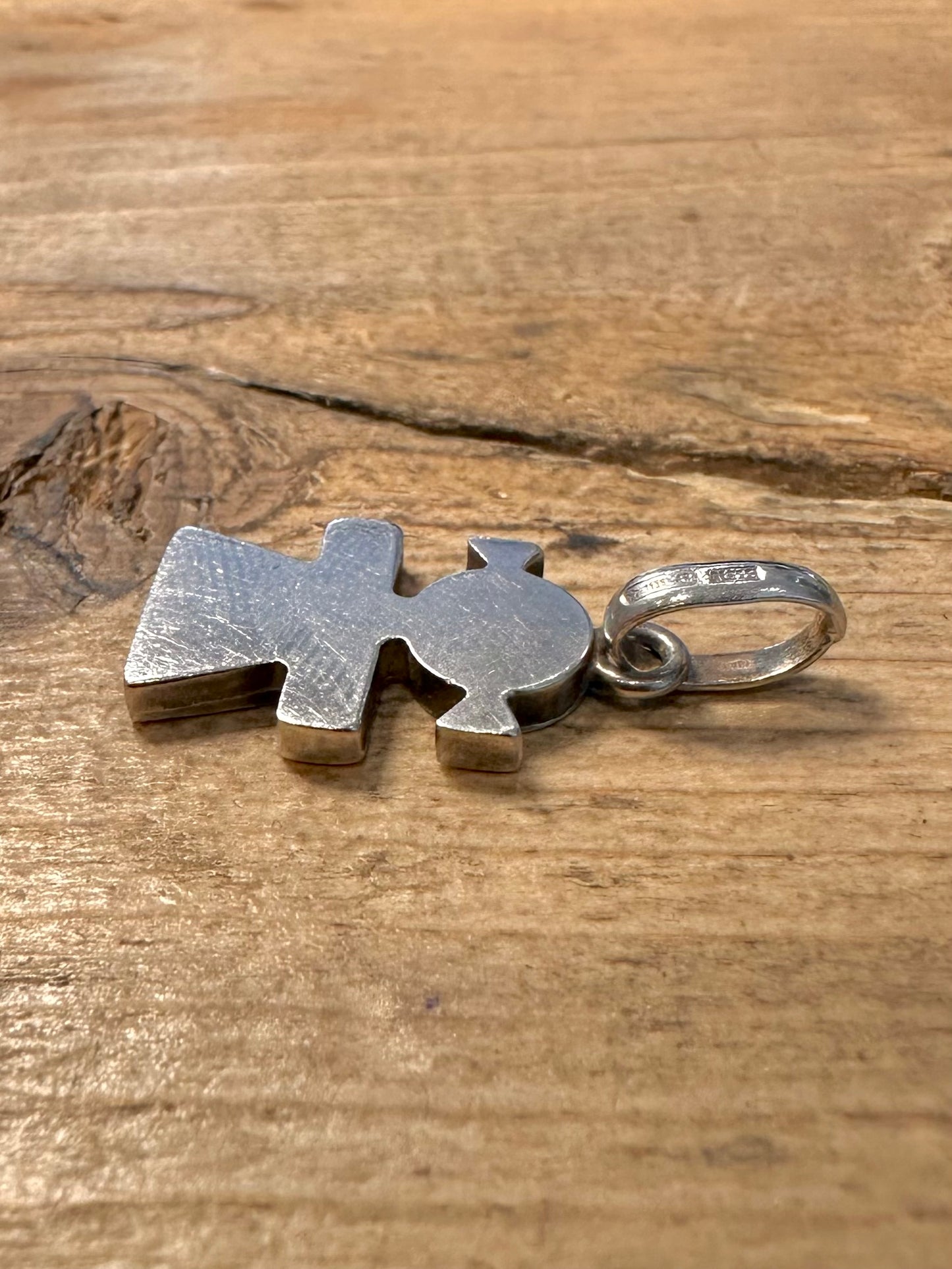 Vintage Alessi Logo 925 Silver Pendant