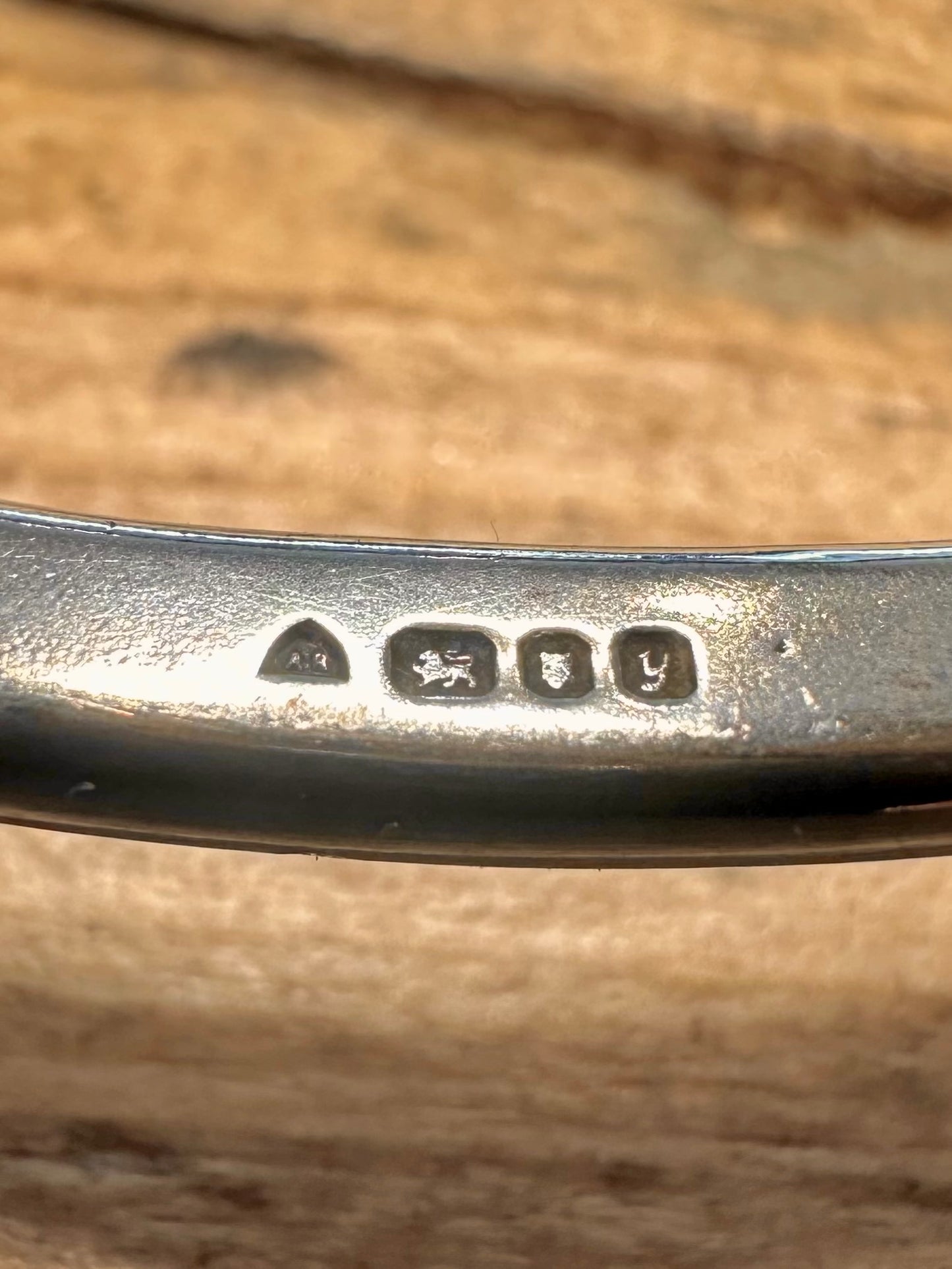 Abstract 1998 Chocker Bar Maker AR 925 Silver Necklace
