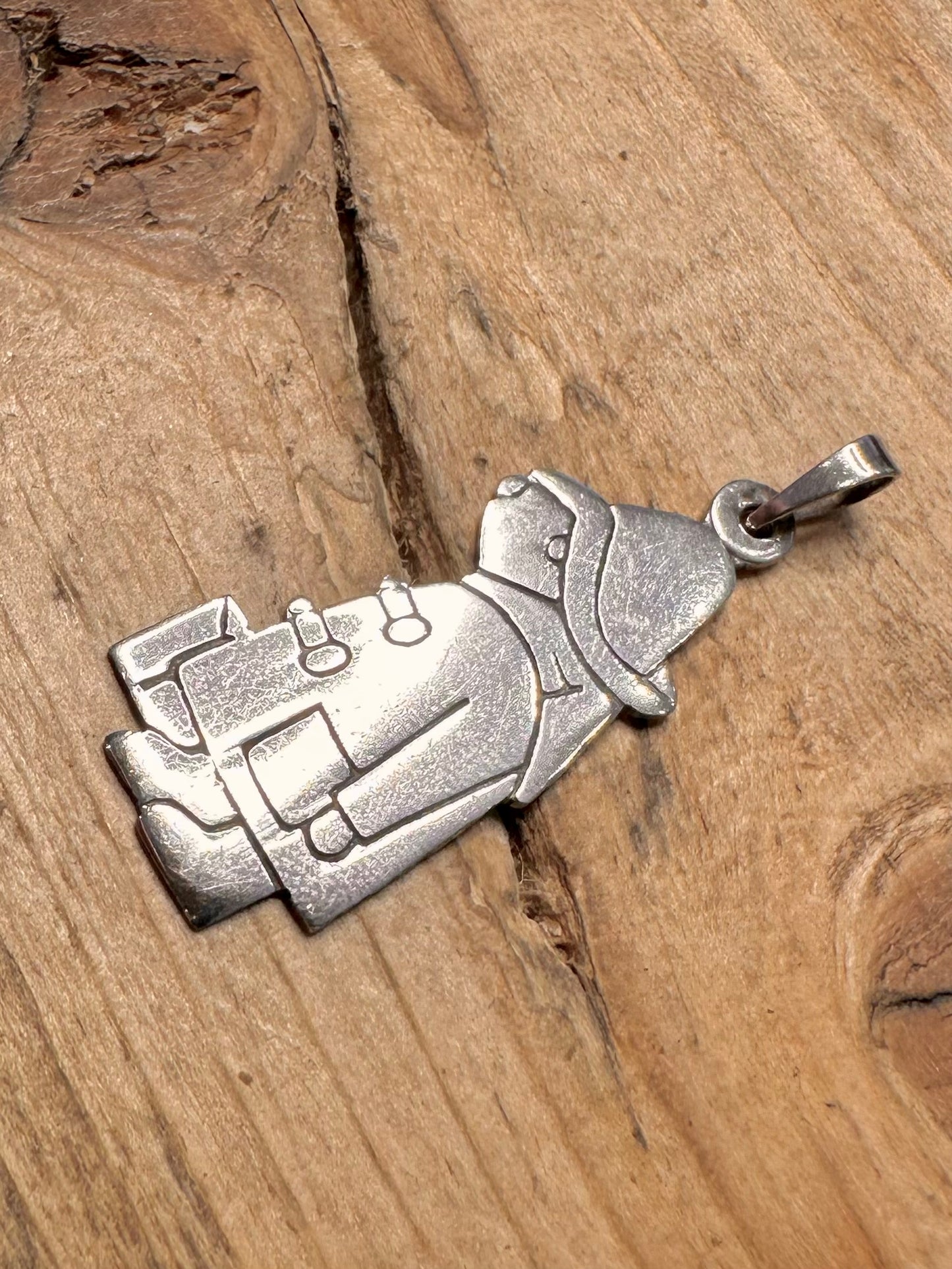 Vintage 1970’s Paddington Bear 925 Silver Pendant