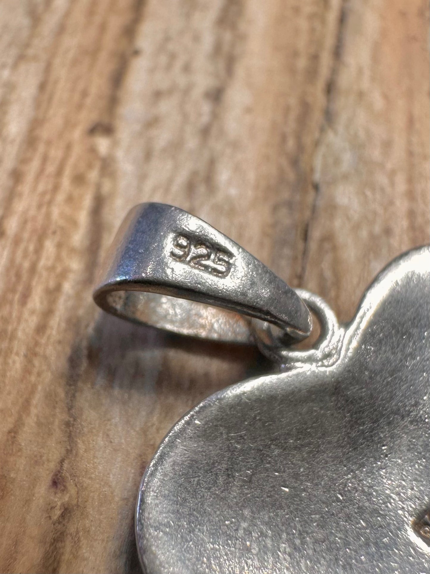 Vintage Heart 925 Sterling Silver Pendant