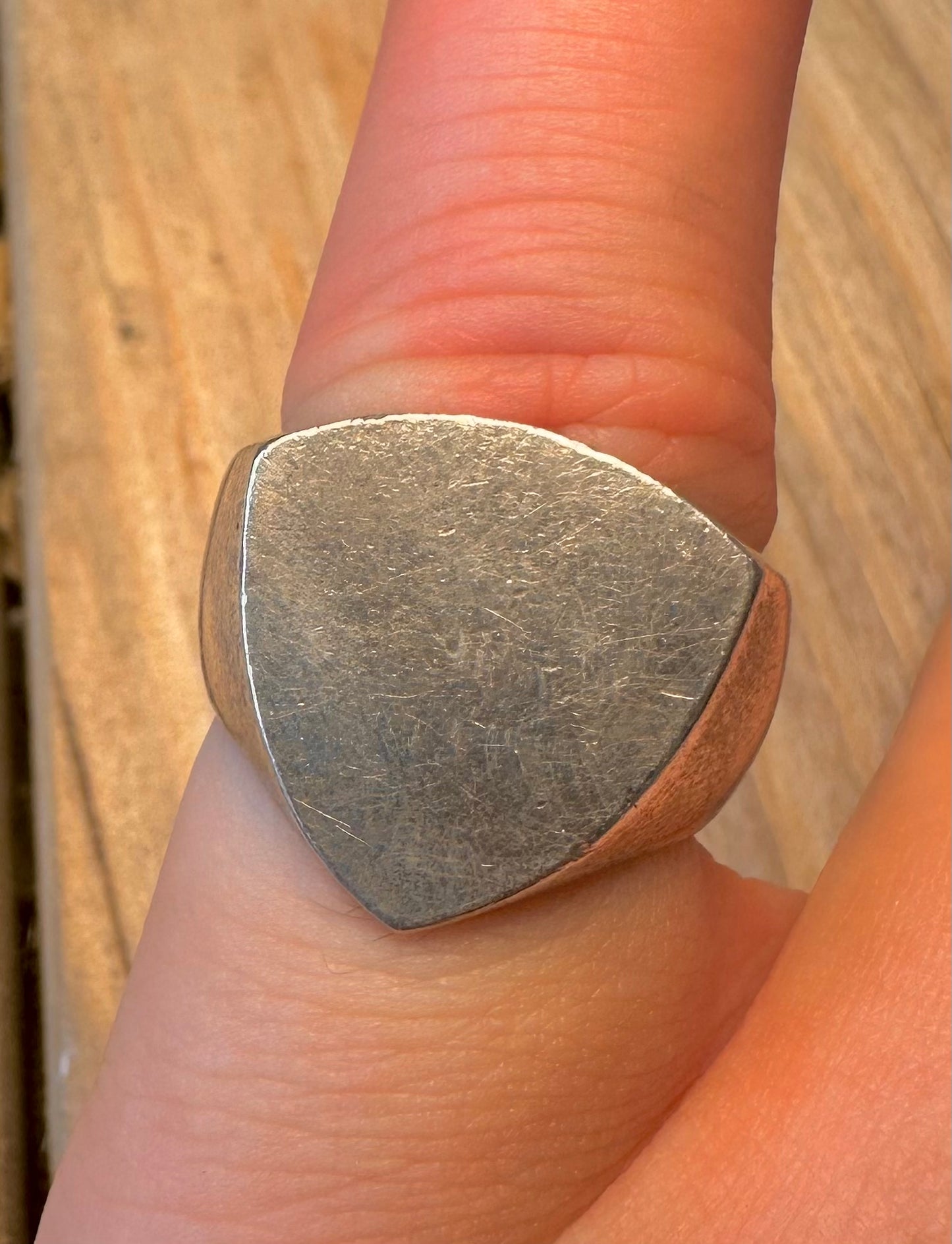 Vintage Signet Maker CHD 925 Sterling Silver Size K1/2 Ring