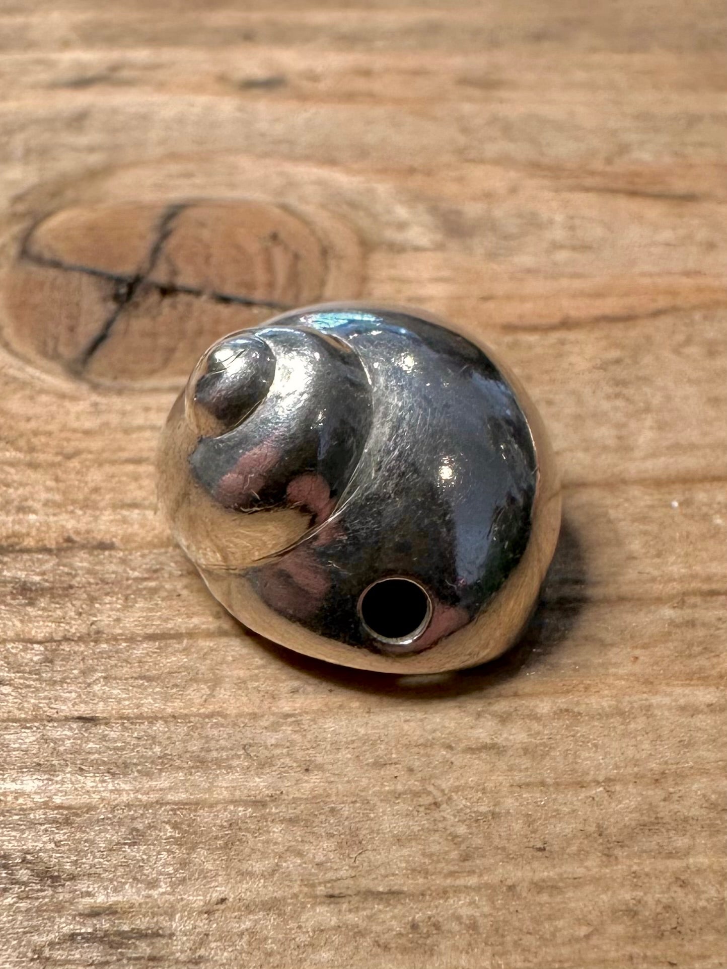 Modern Heavy Shell 925 Silver Pendant