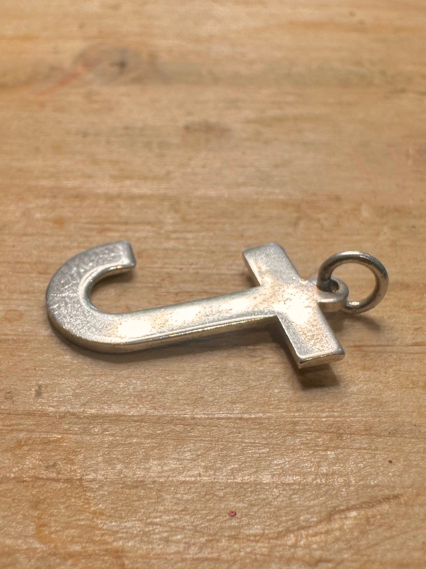 Vintage J Letter 925 Silver Pendant
