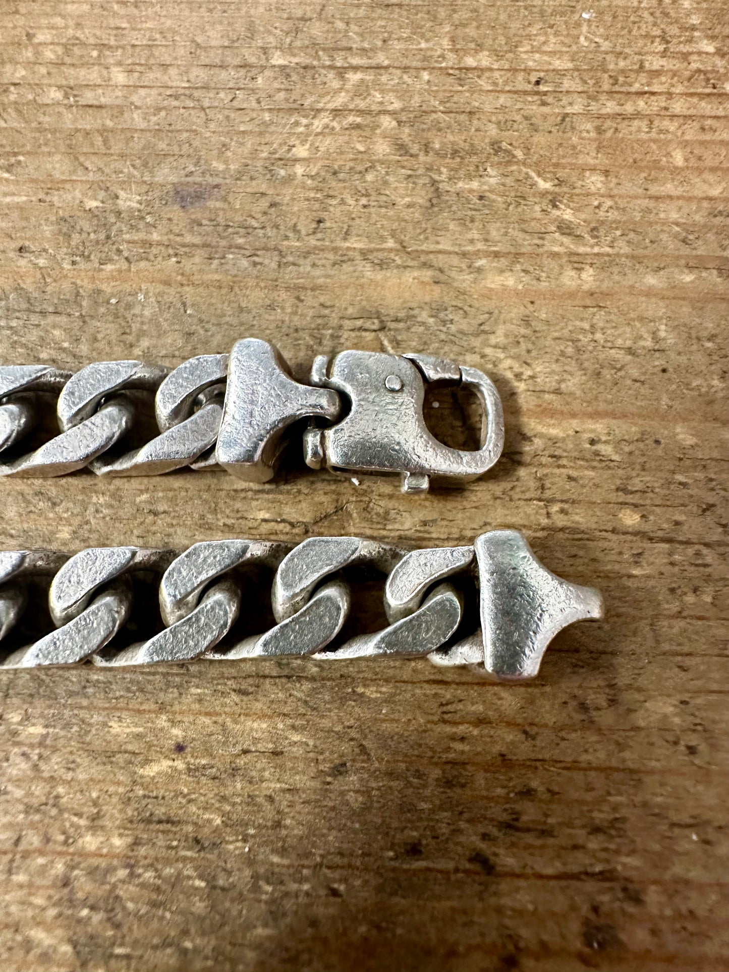 Vintage Thick Curb Chain 925 Silver 20.5 inch Necklace