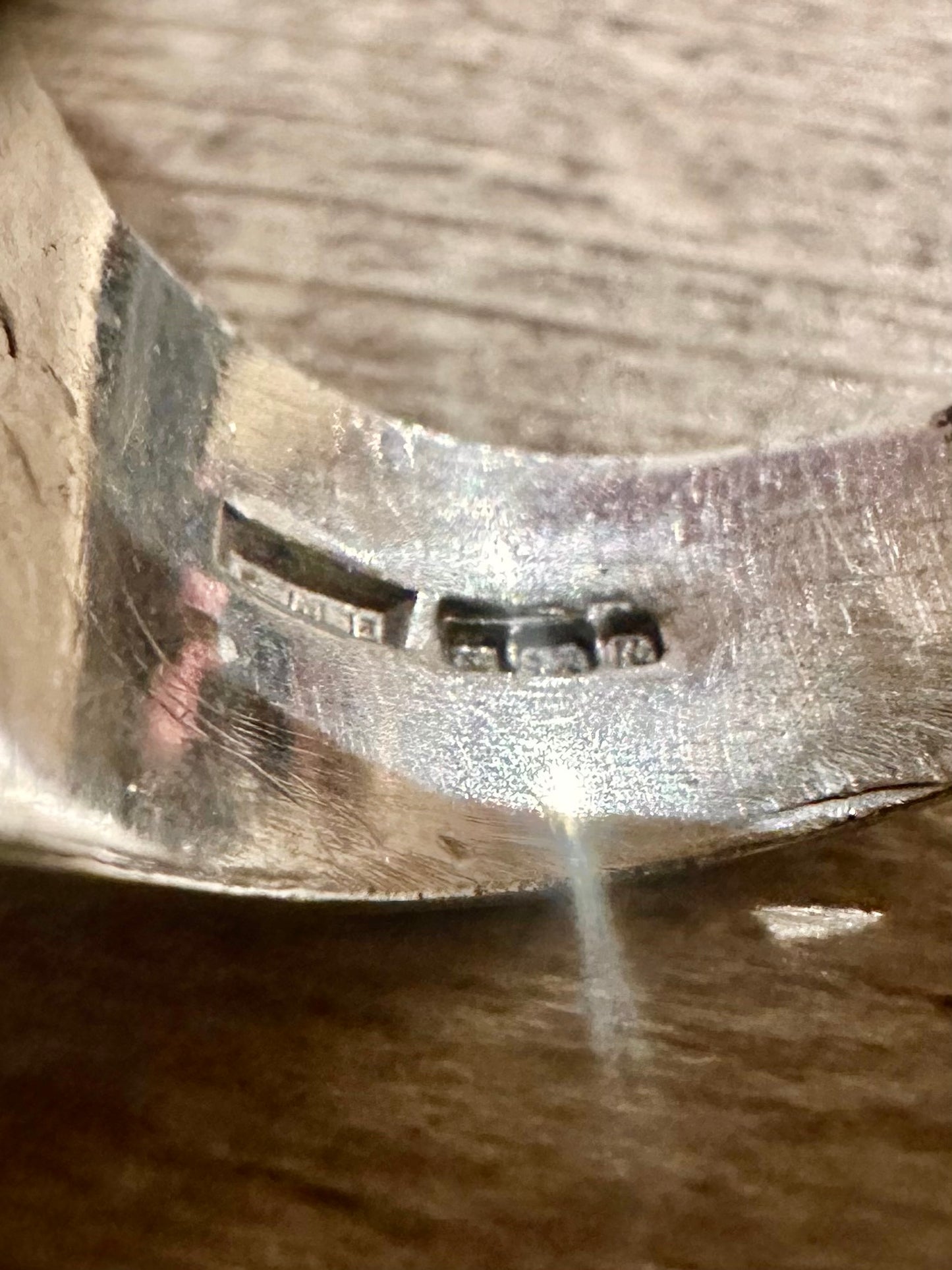 Vintage 1991 Large Screaming Eagle Heavy 925 Silver Size V Ring