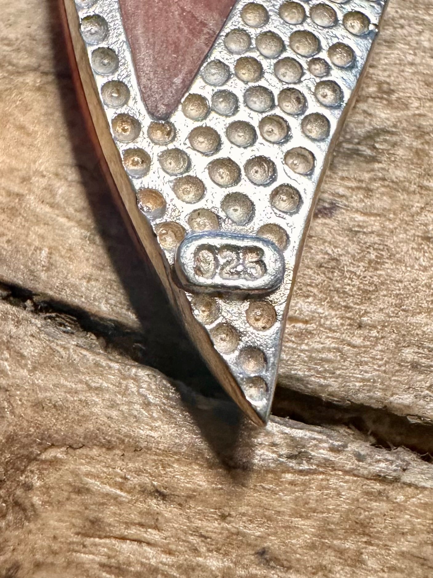 Modernist Carnelian 925 Silver Pendant