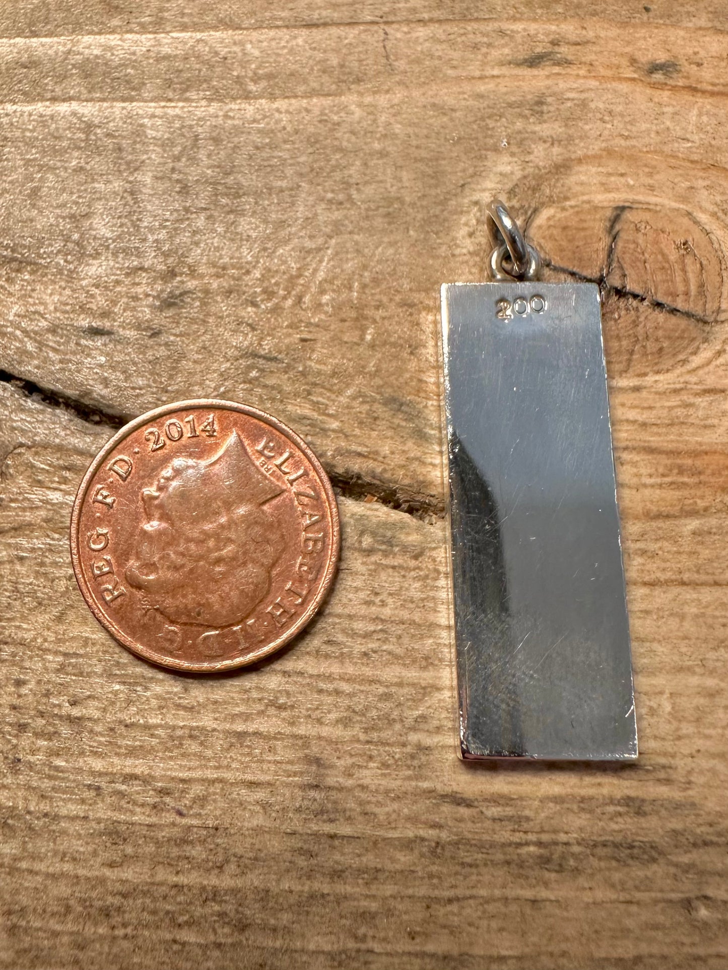 Vintage 1978 Sheffield Ingot 925 Silver Pendant