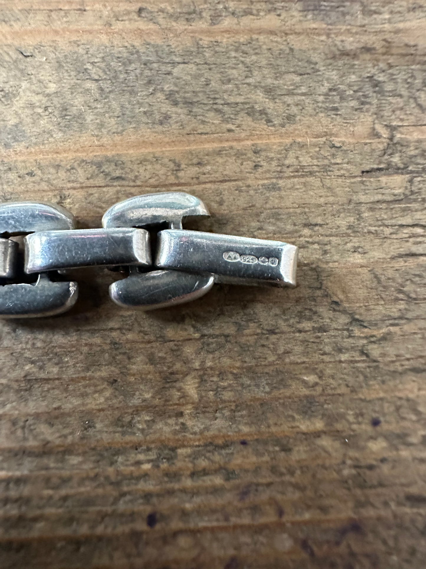 Vintage Unique Link 1995 925 Silver Bracelet