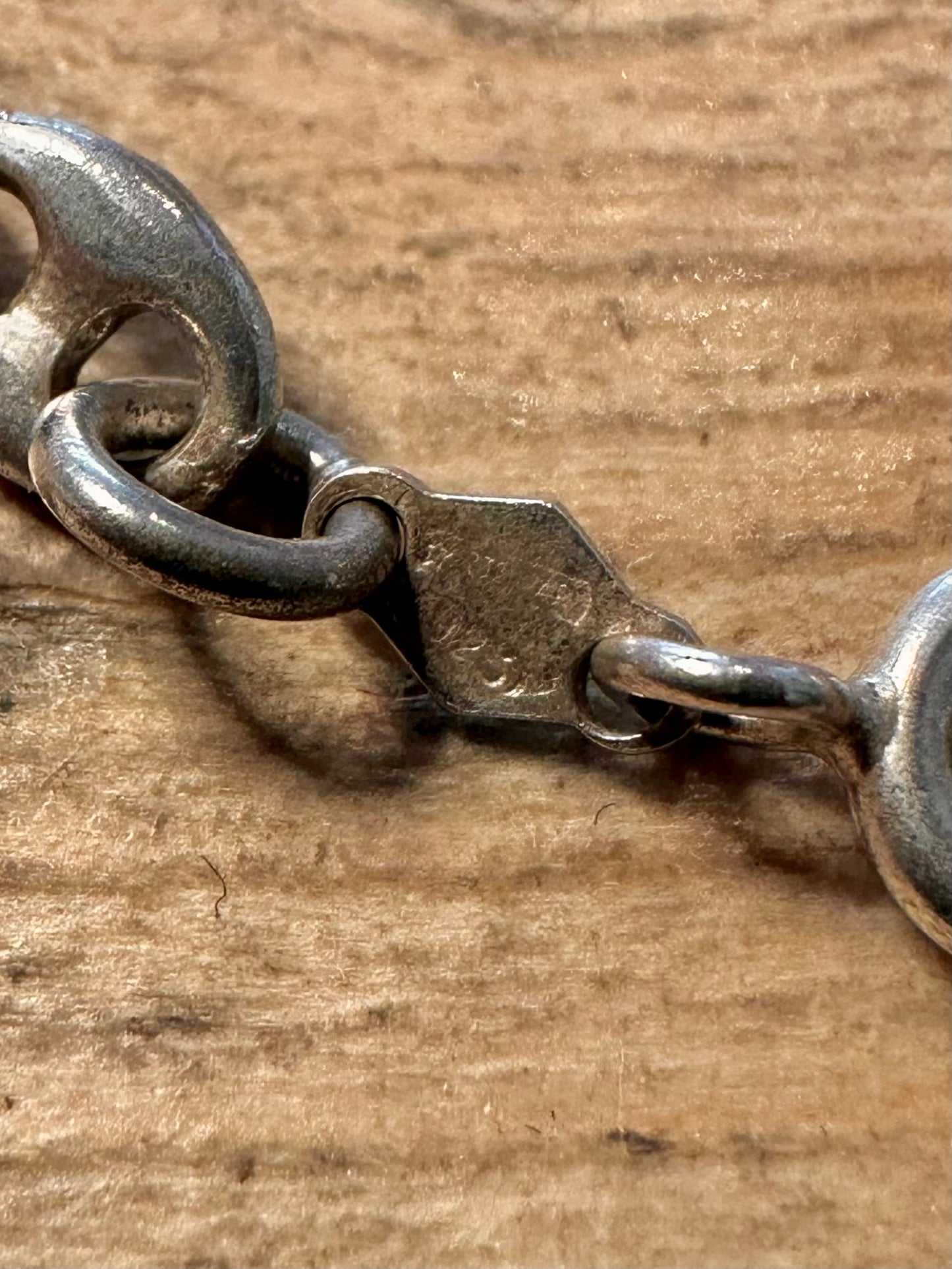Vintage Mariner Link 925 Silver 20 inch Necklace