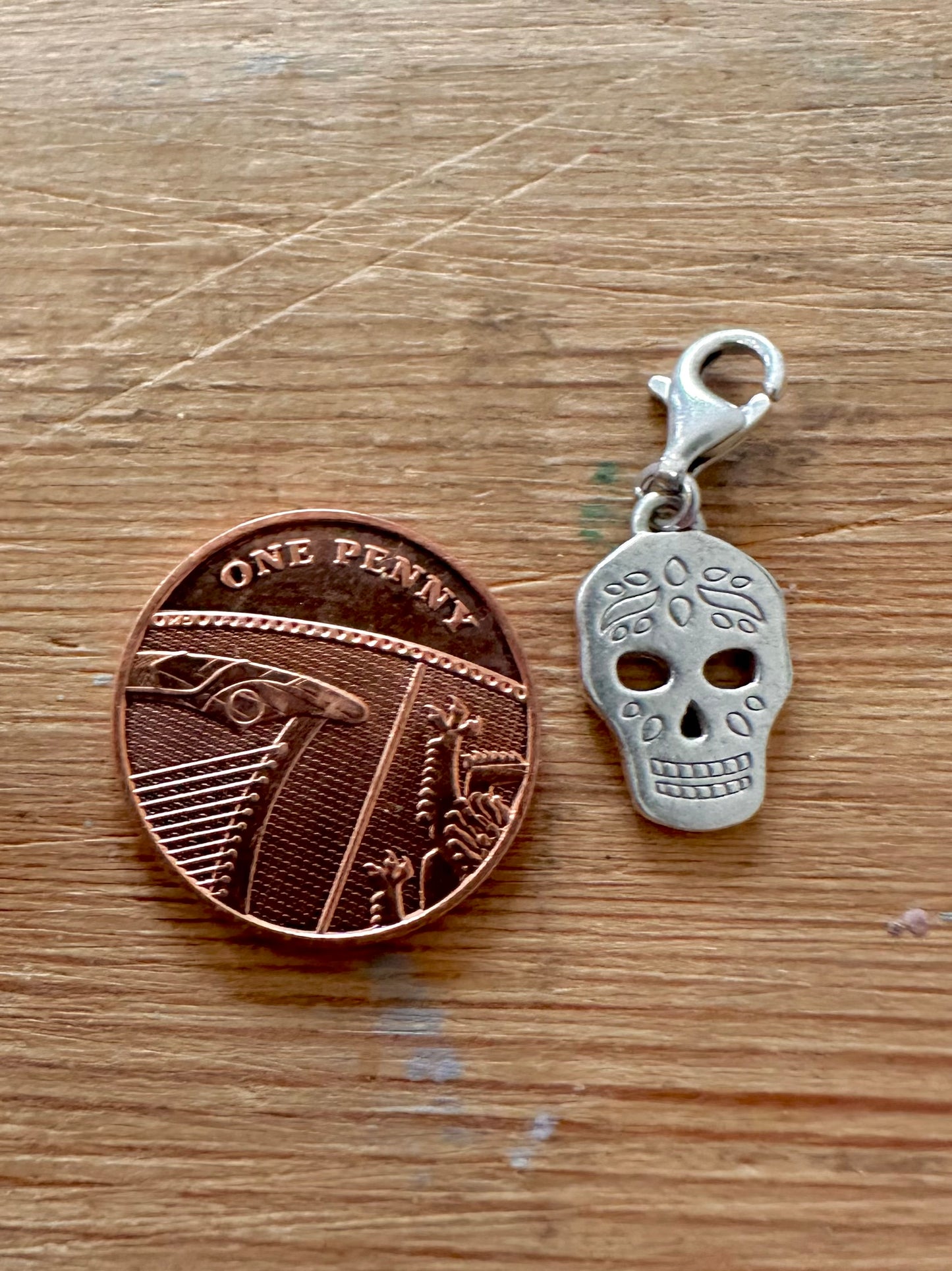 Modern Thomas Sabo Skull 925 Silver Pendant