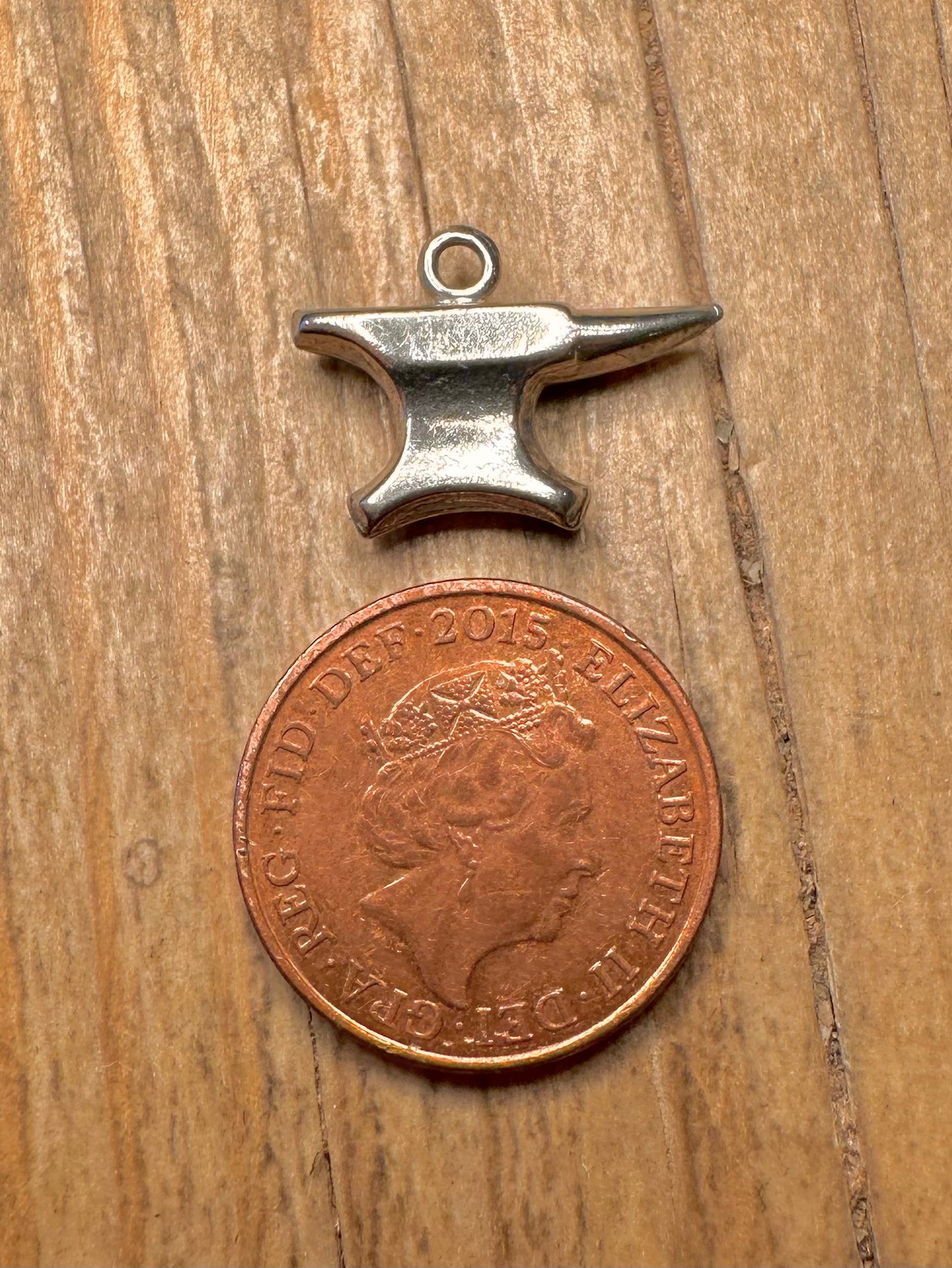 Vintage Gretna Green Anvil 925 Sterling Silver Charm Pendant