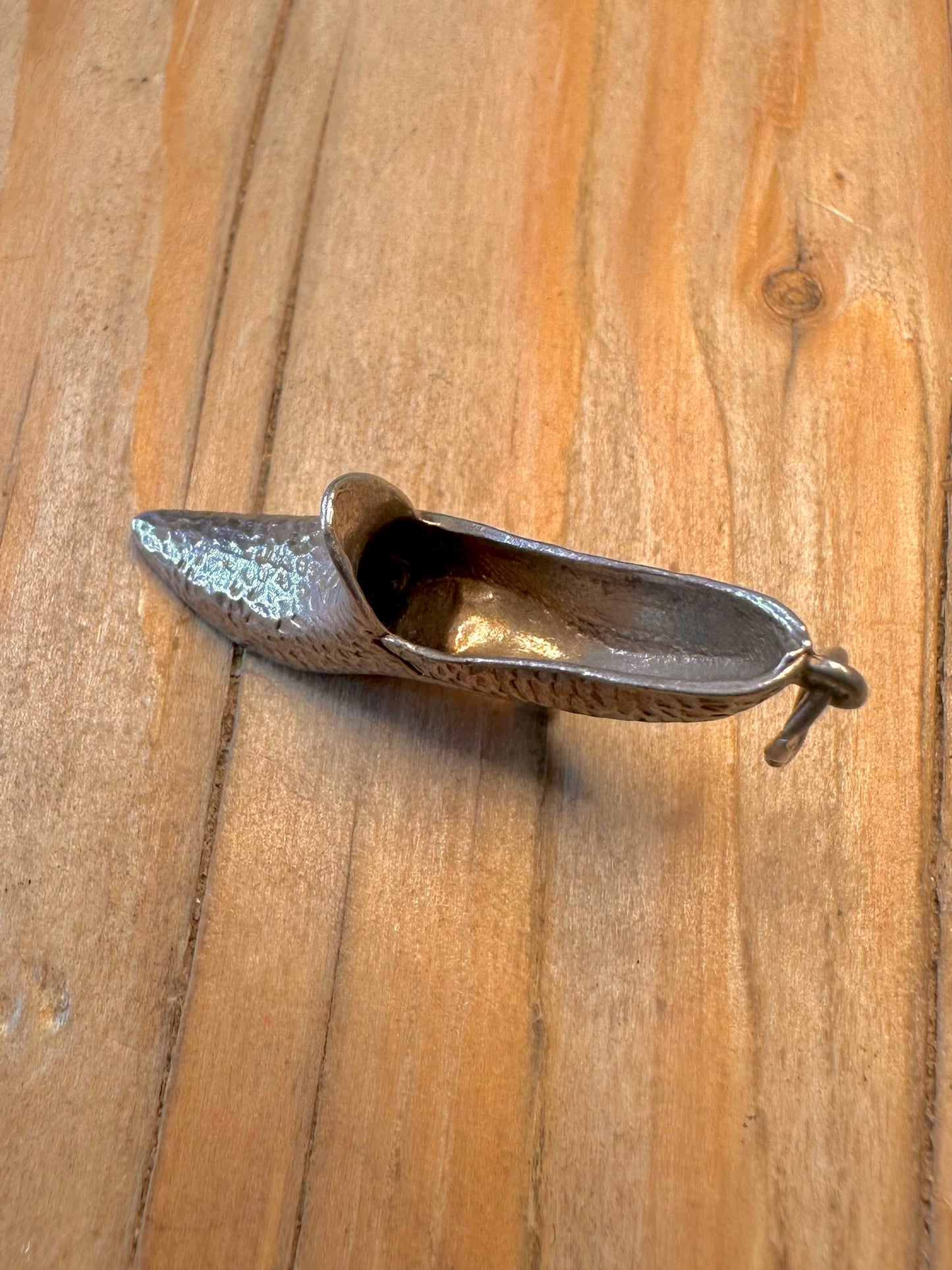 Vintage Victorian Shoe 925 Sterling Silver Charm Pendant
