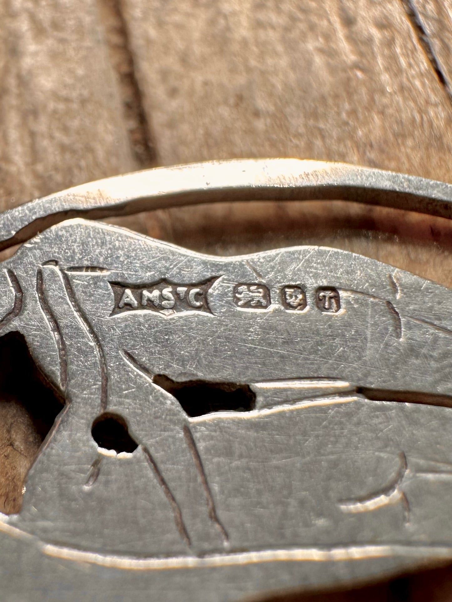 Vintage 1993 Two People Embracing 925 Sterling Silver Pendant