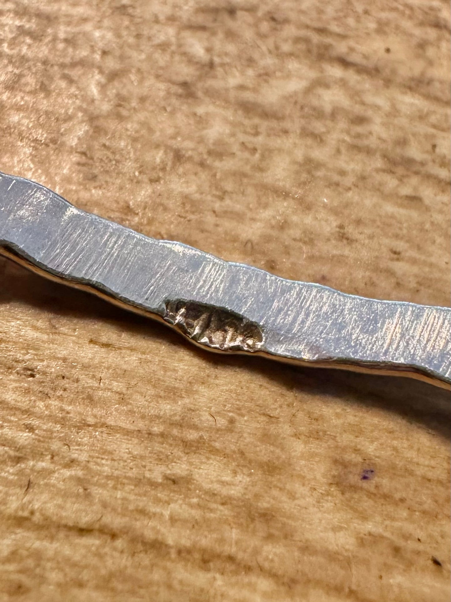 Vintage Hammered 925 Silver Bangle