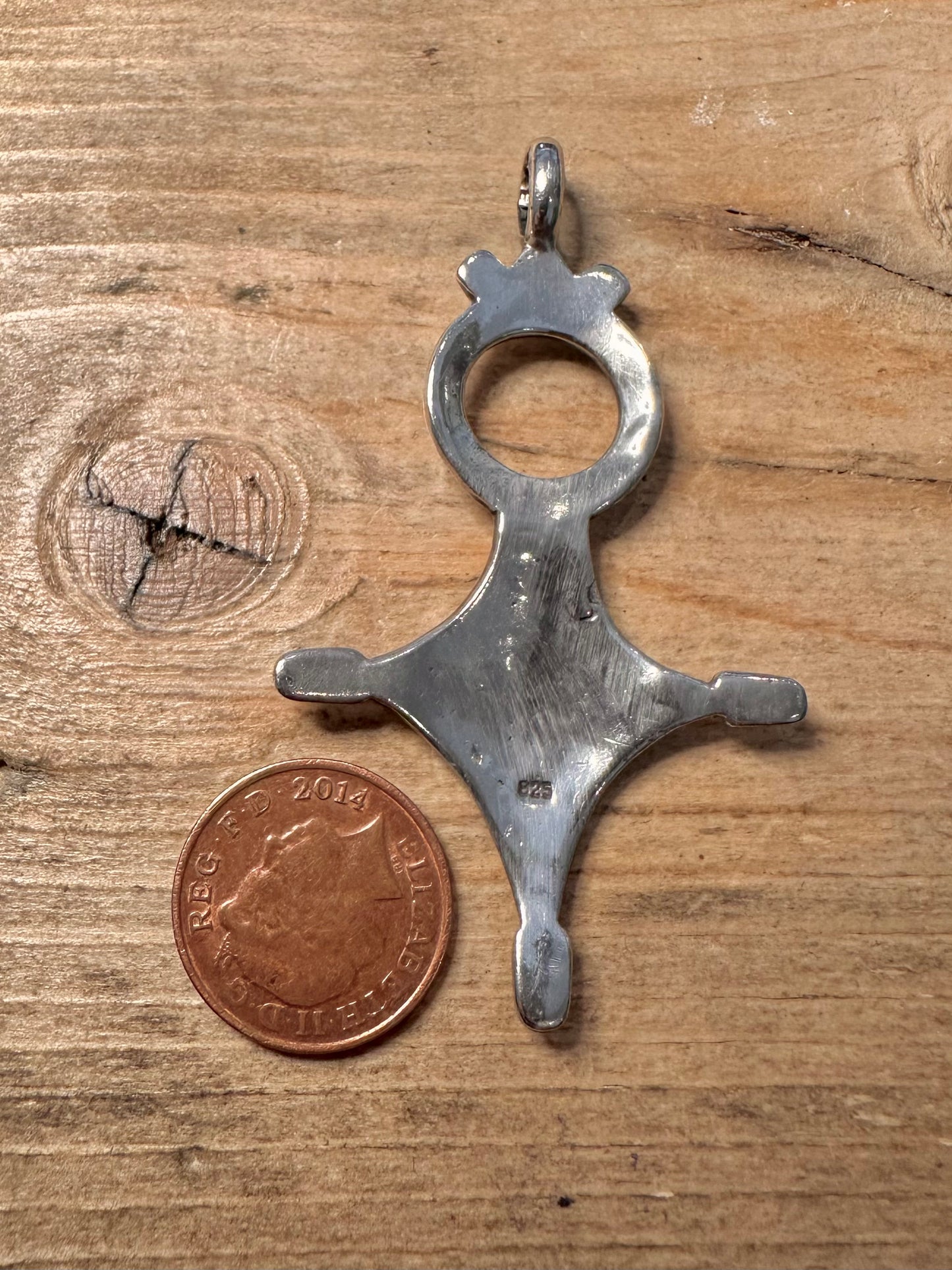 Vintage African Tuareg 925 Silver Pendant