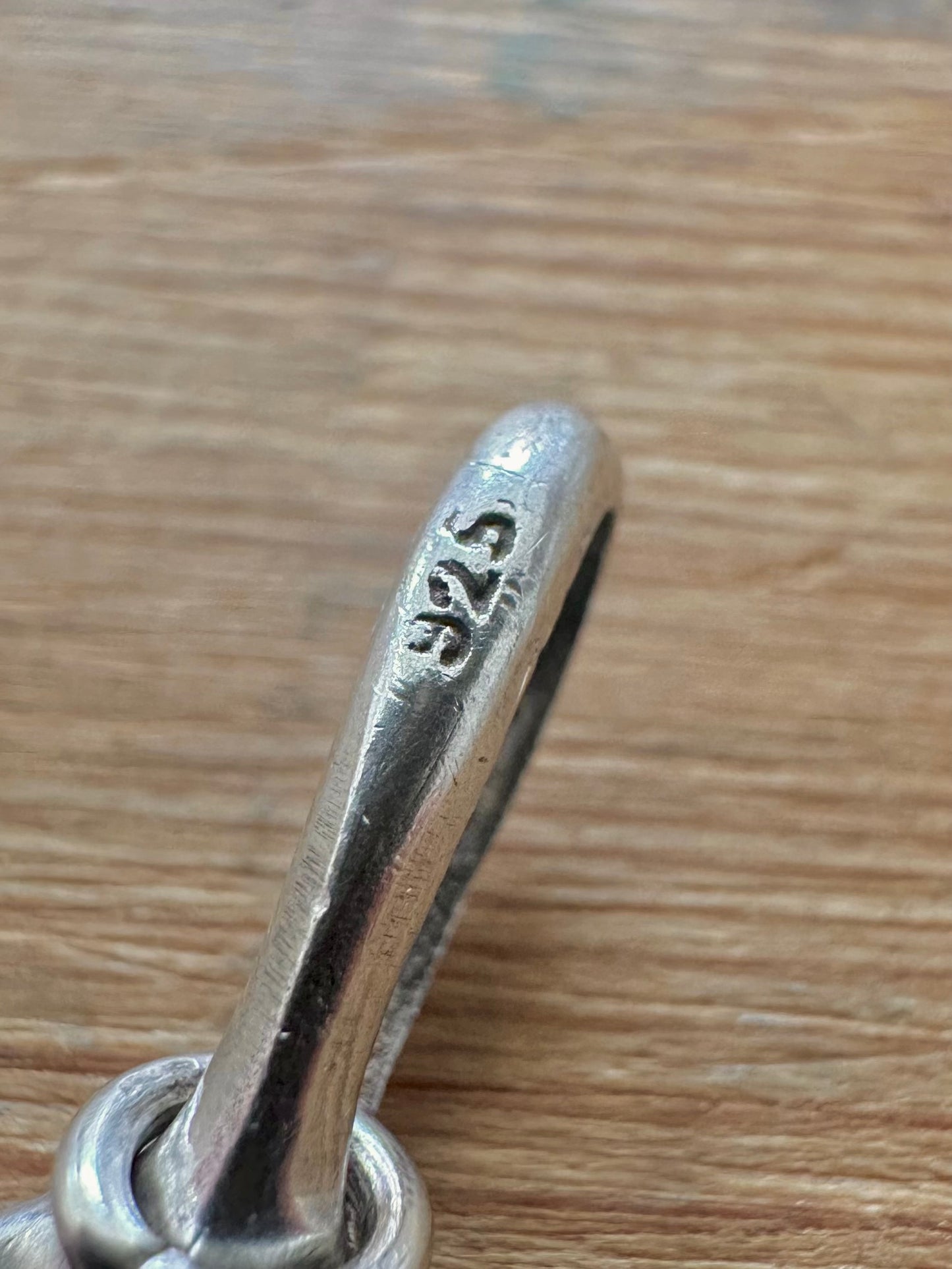 Vintage Whale Tail 925 Silver Pendant