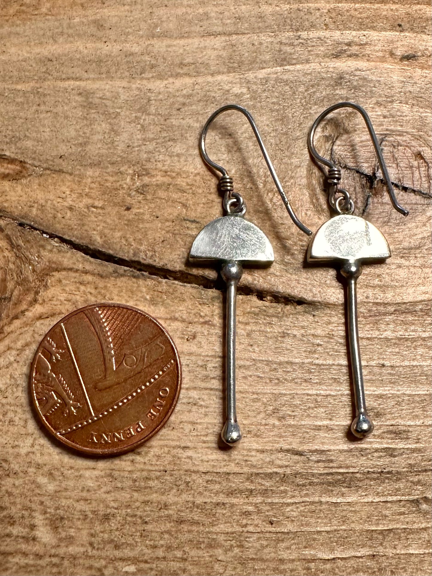 Abstract Geometric Dangle 925 Silver Earrings