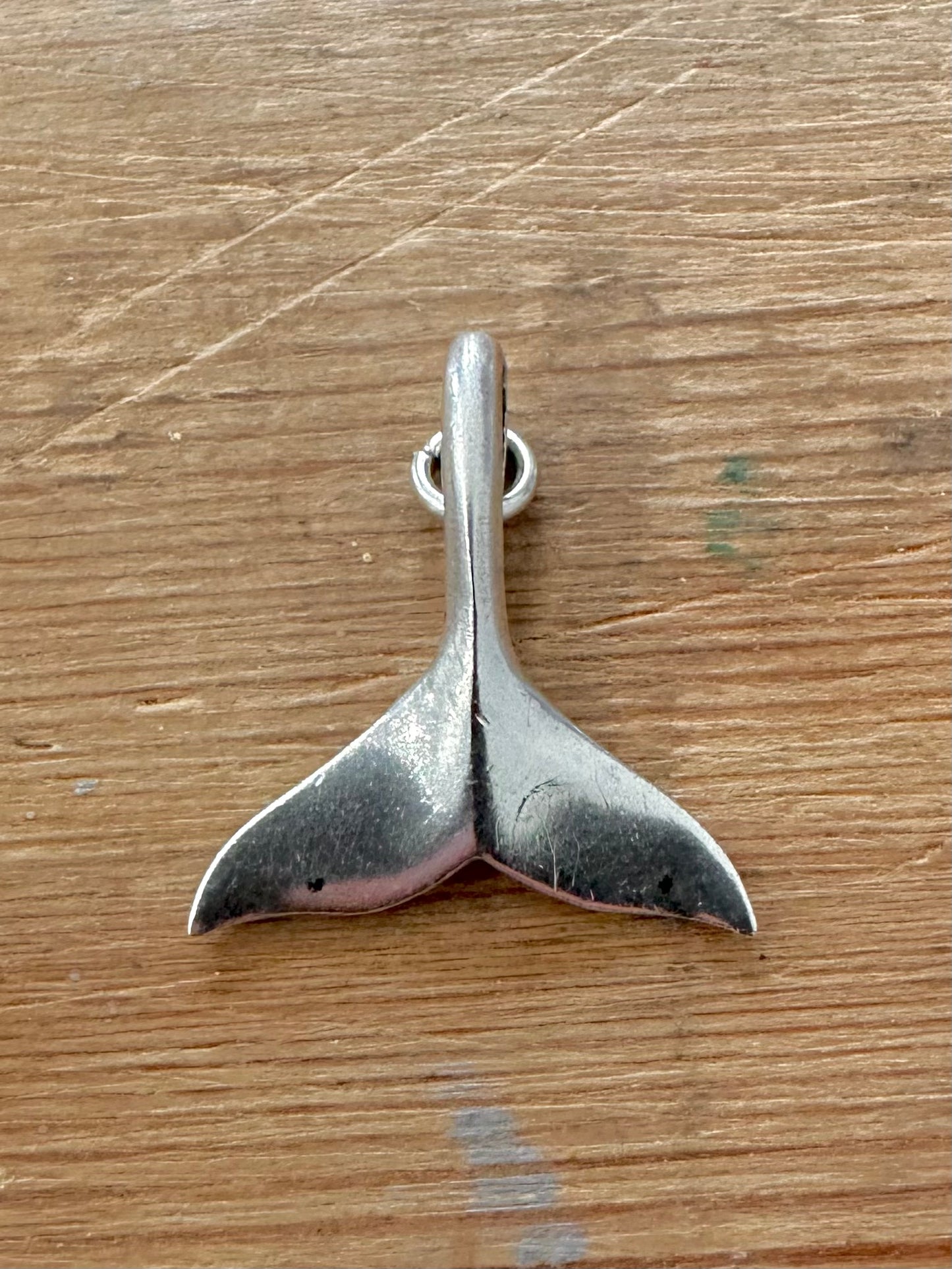 Vintage Whale Tail 925 Silver Pendant