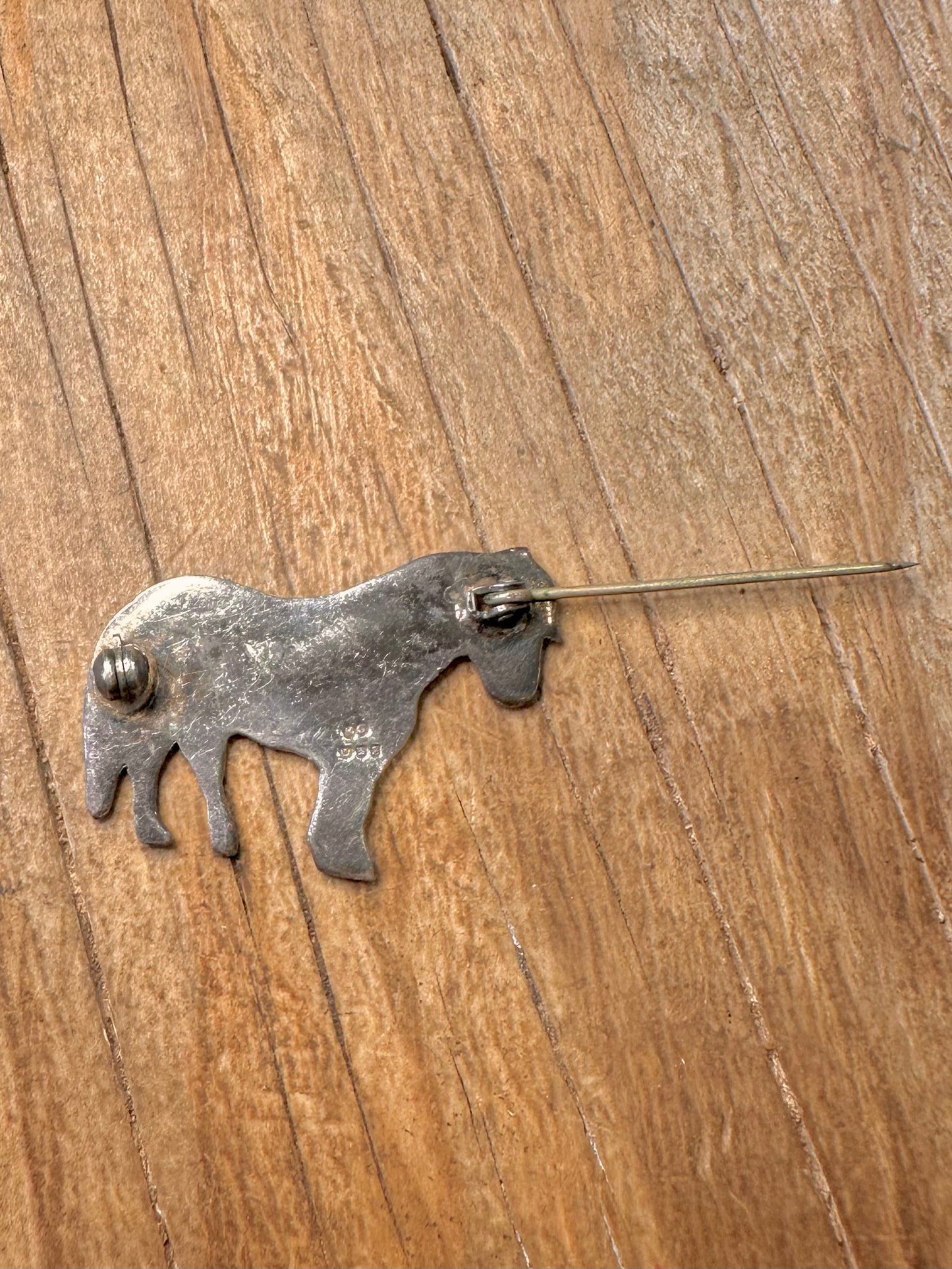 Vintage 1973 Shetland Pony 925 Sterling Silver Brooch